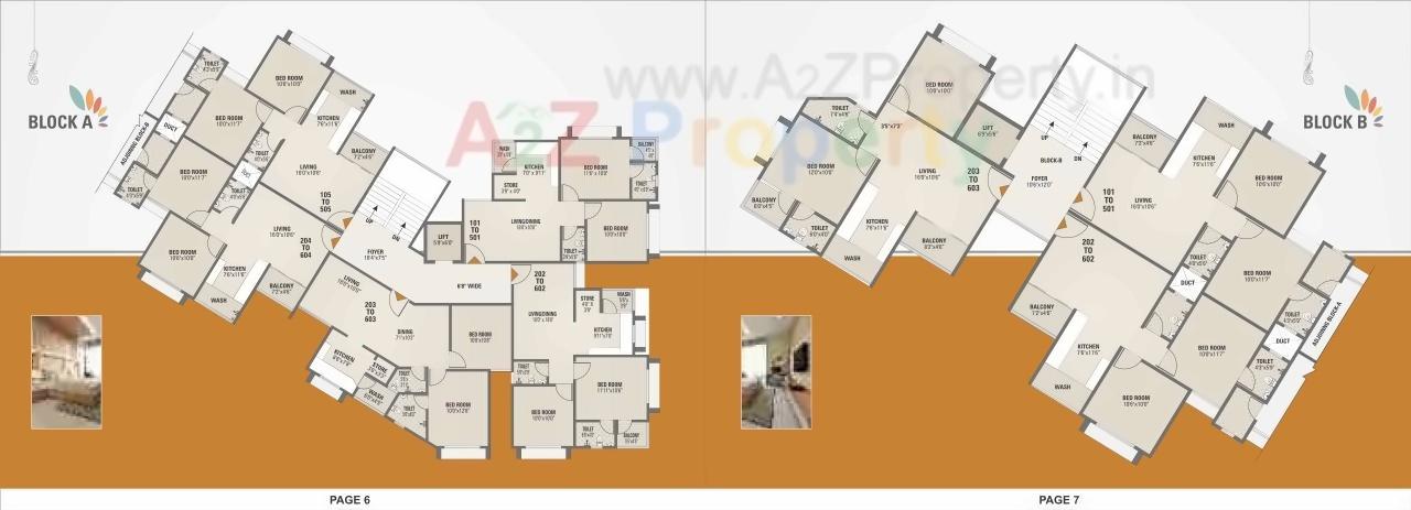 Layout of real estate project Monarc Crystal located at Zundal, Gandhinagar, Gujarat