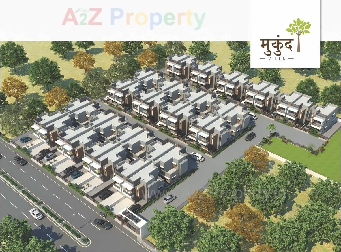 3D Elevation of real estate project Mukund Villa located at Borisana, Gandhinagar, Gujarat