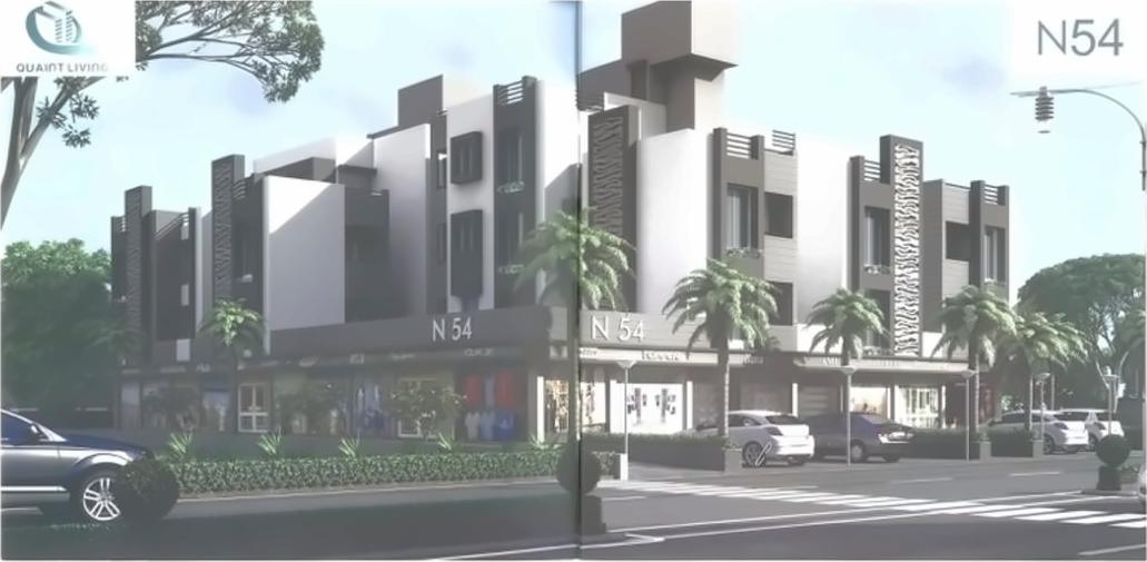 3D Elevation of real estate project N located at Vavol, Gandhinagar, Gujarat