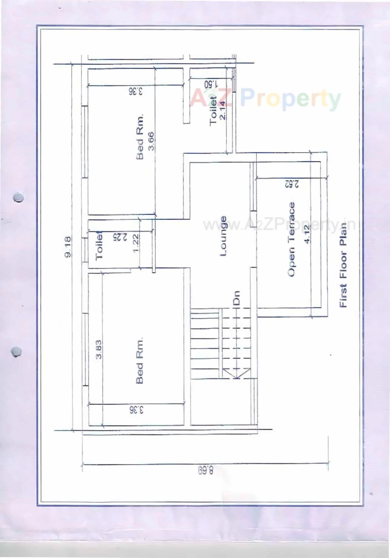 Layout of real estate project Namonarayan Parisar located at Dhanaj, Gandhinagar, Gujarat