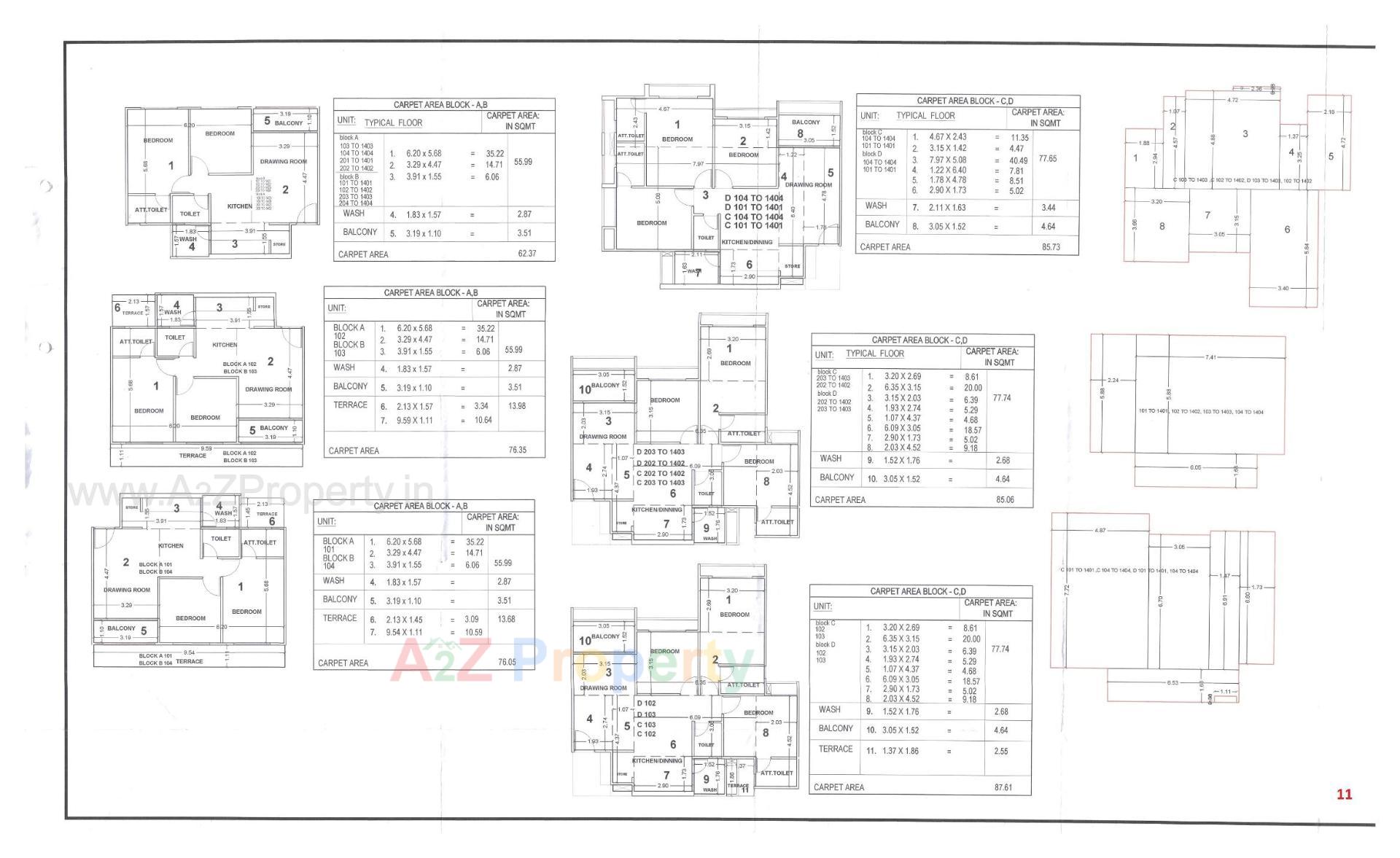 Layout of real estate project Neelkanth Heights located at Vavol, Gandhinagar, Gujarat