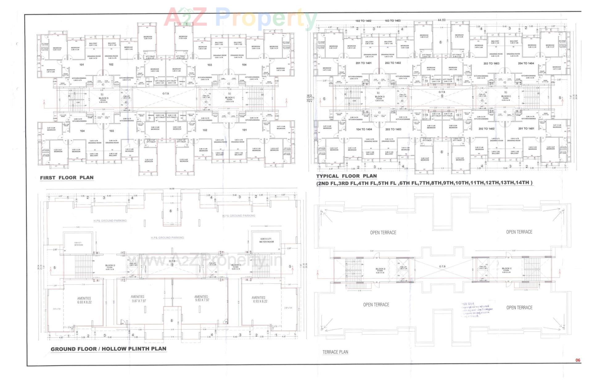 Layout of real estate project Neelkanth Heights located at Vavol, Gandhinagar, Gujarat
