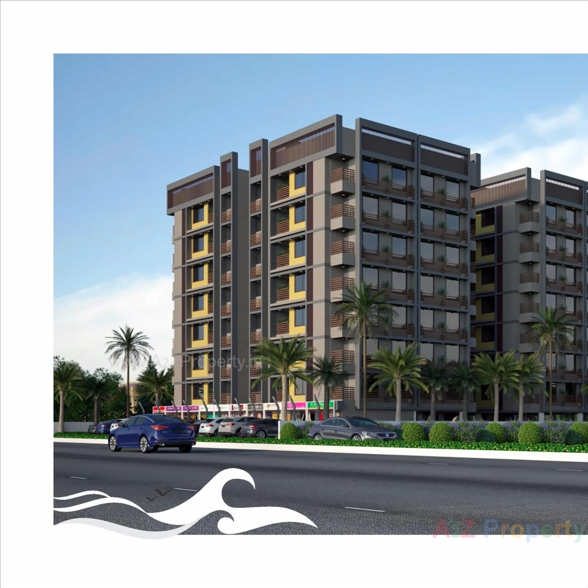 3D Elevation of real estate project Neelkanth Ocean located at Gandhinagar, Gandhinagar, Gujarat