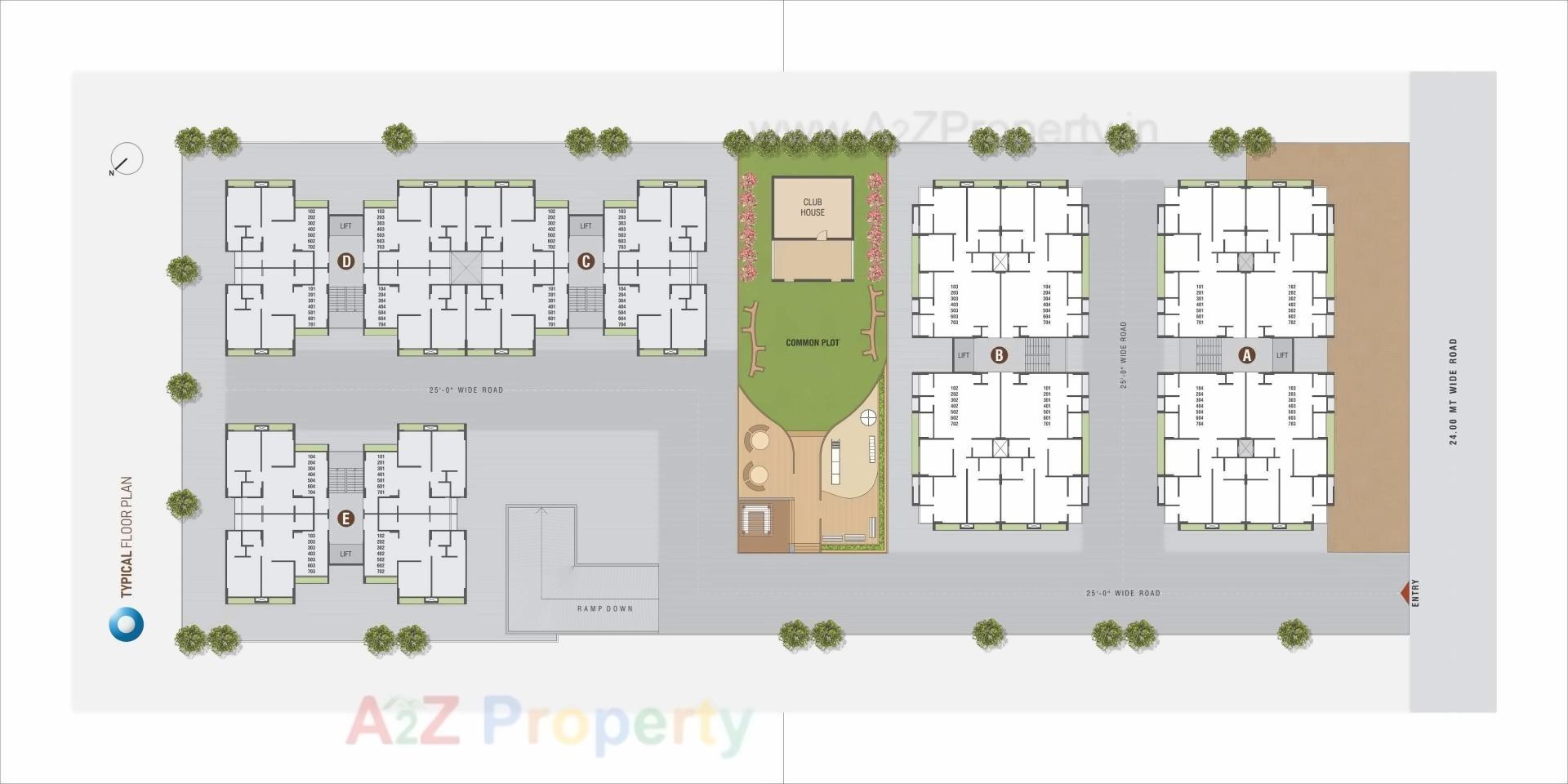 Layout of real estate project Neelkanth Ocean located at Gandhinagar, Gandhinagar, Gujarat