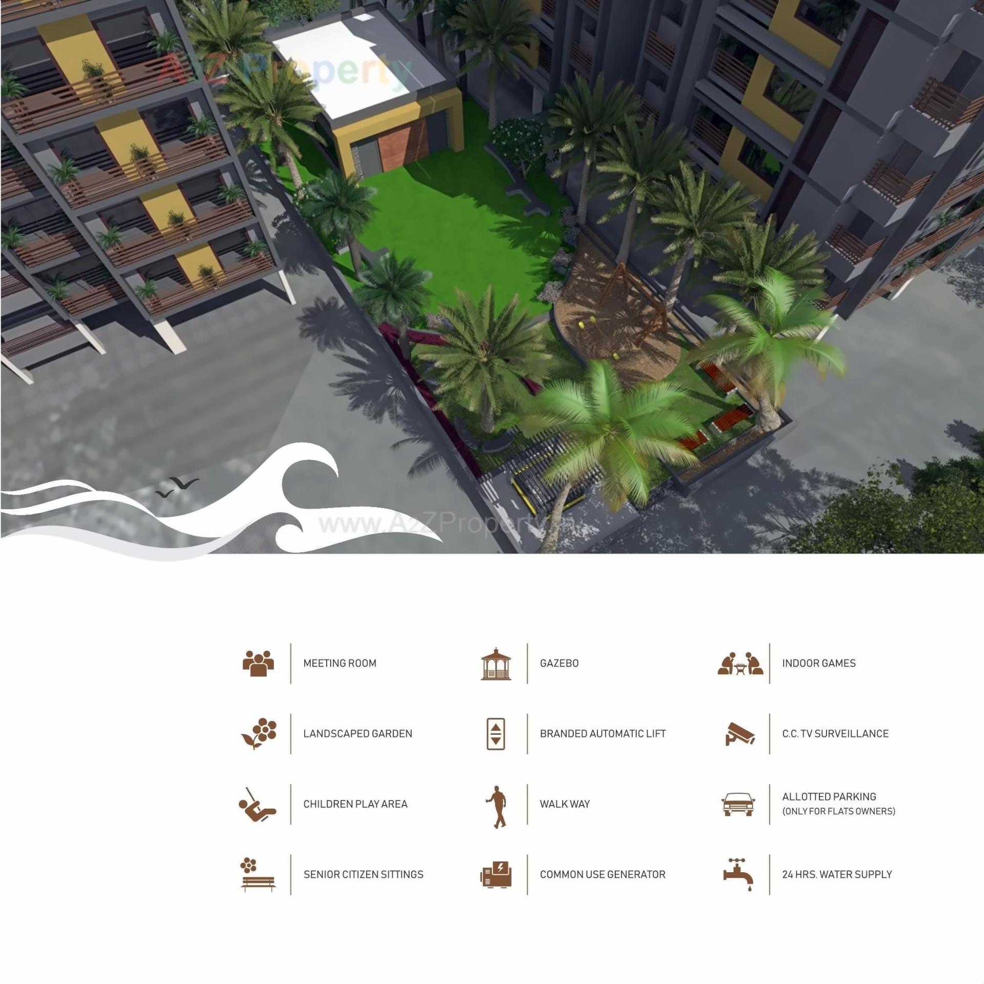 3D Elevation of real estate project Neelkanth Ocean located at Gandhinagar, Gandhinagar, Gujarat