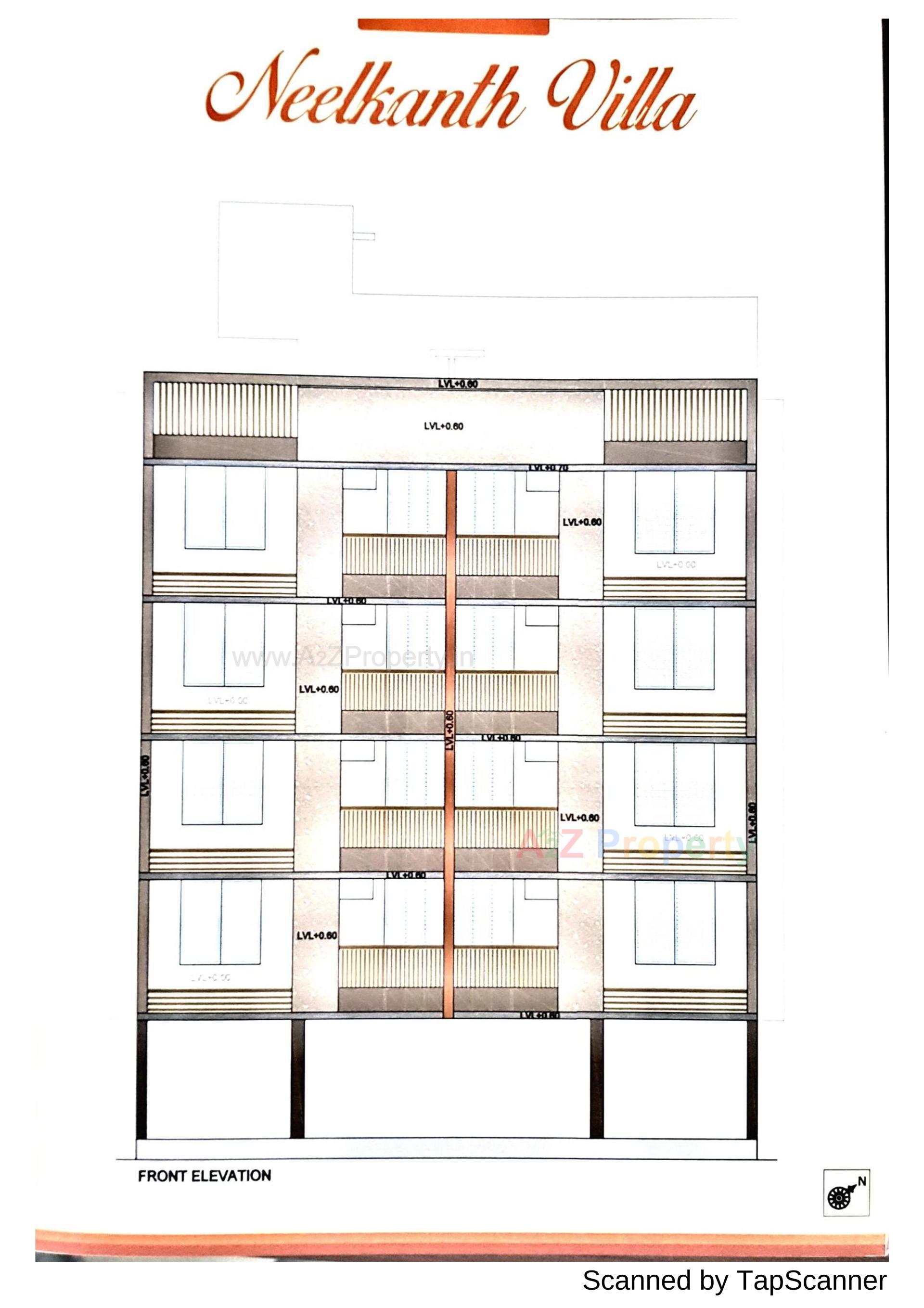 Layout of real estate project Neelkanth Villa located at Gandhinagar, Gandhinagar, Gujarat
