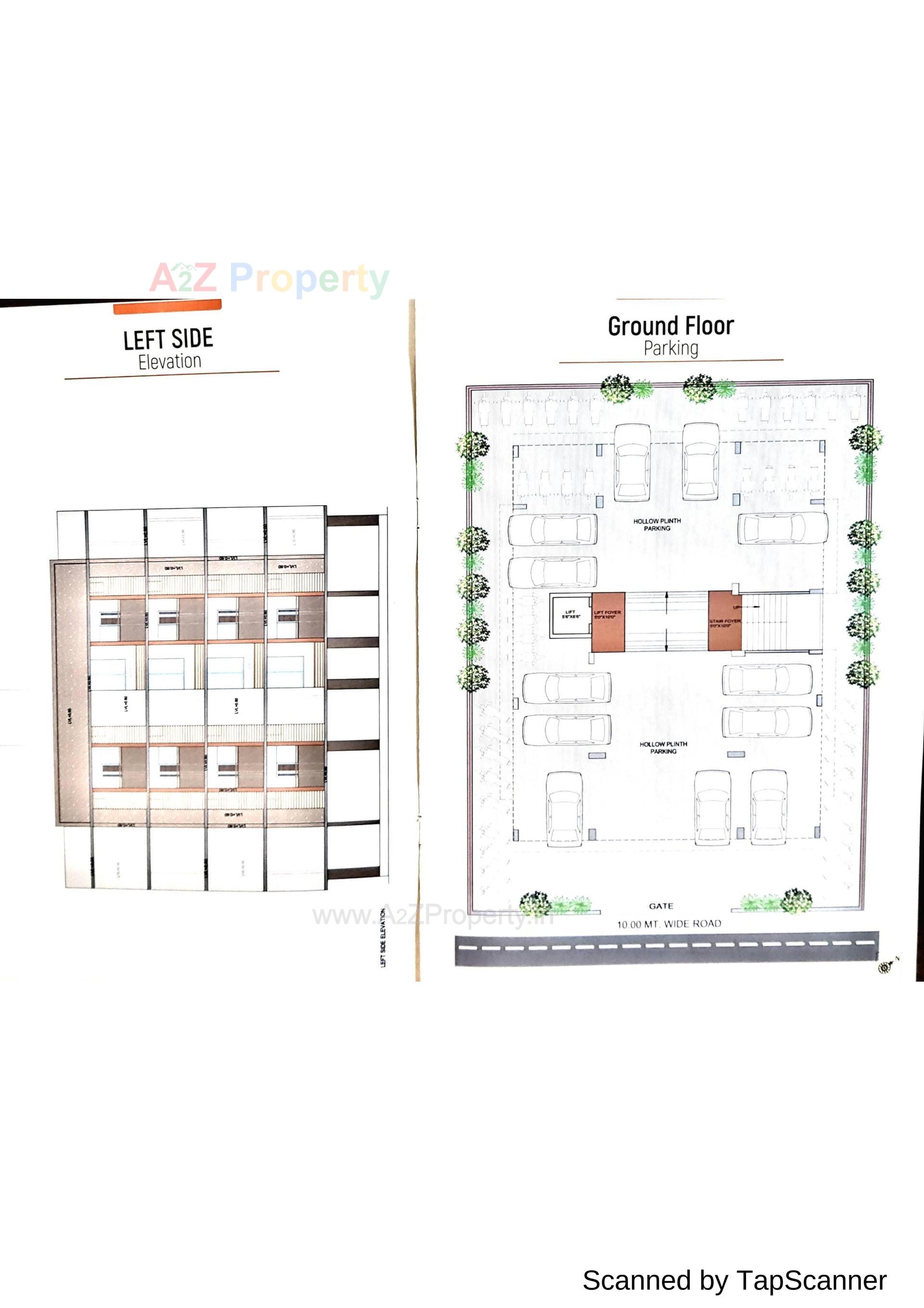 Layout of real estate project Neelkanth Villa located at Gandhinagar, Gandhinagar, Gujarat