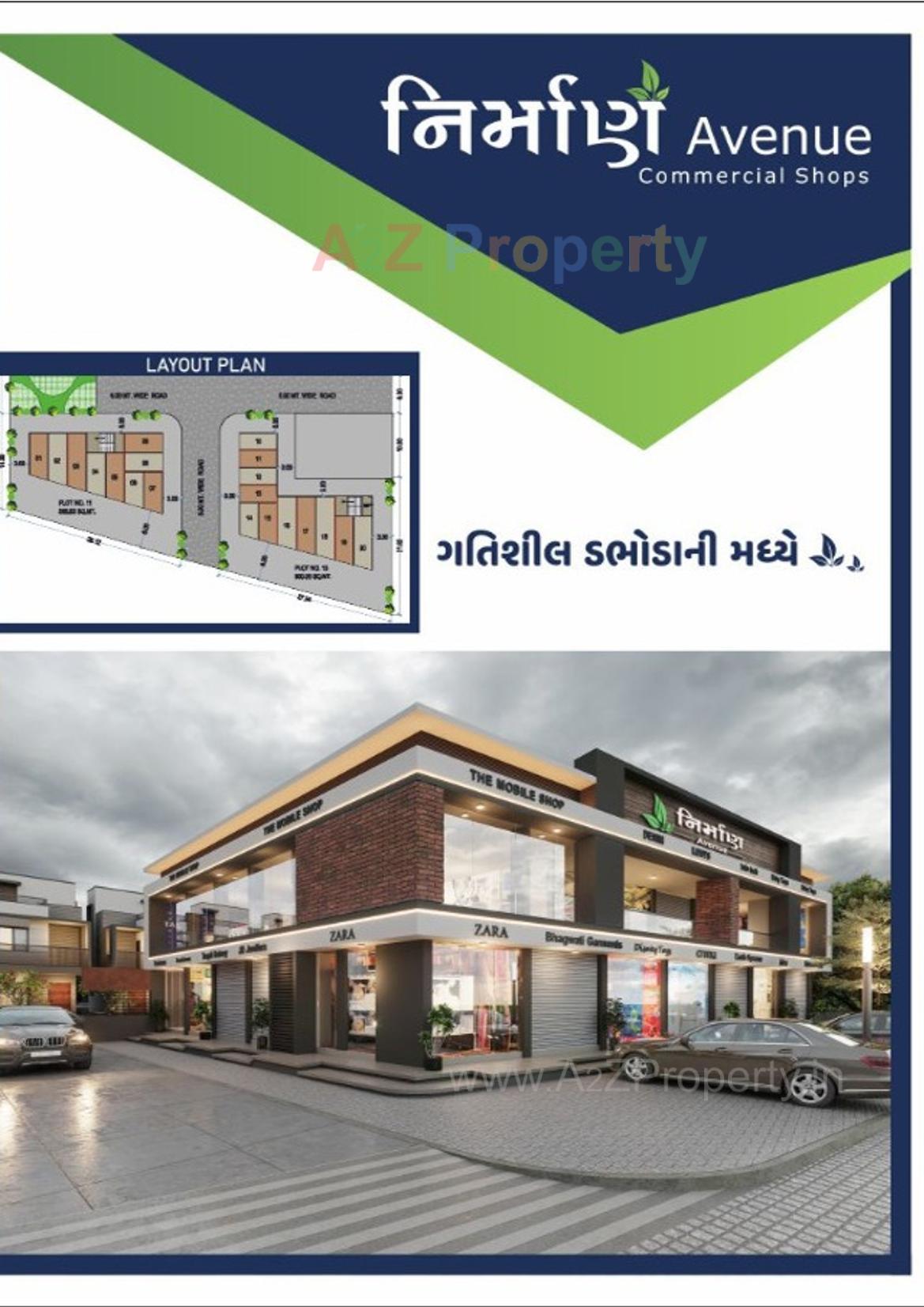 3D Elevation of real estate project Nirman Avenue located at Dabhoda, Gandhinagar, Gujarat