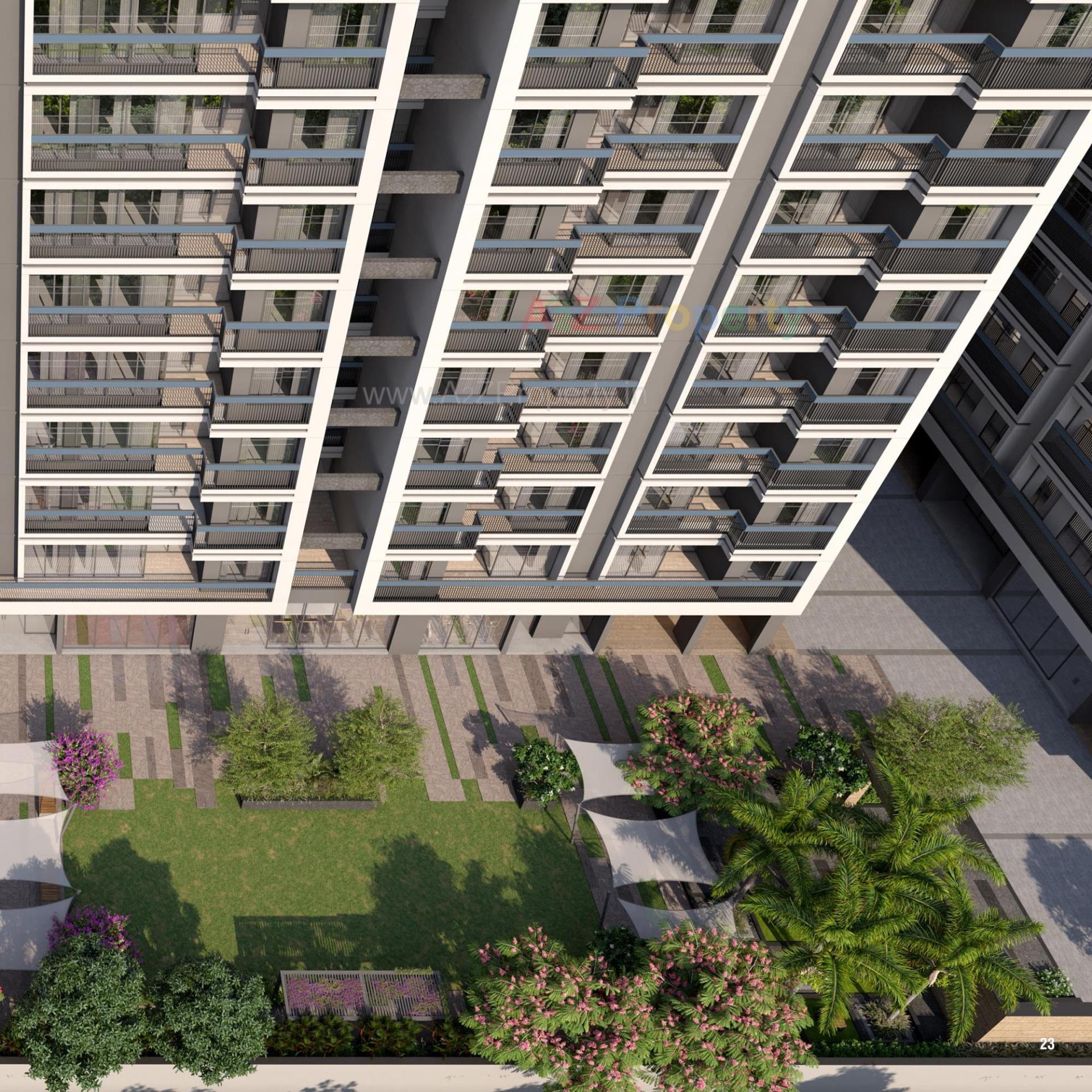 3D Elevation of real estate project Nirman Sahvas located at Adalaj, Gandhinagar, Gujarat