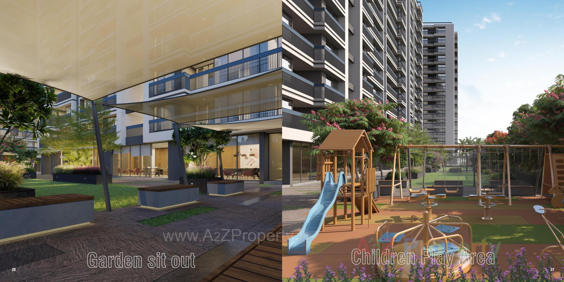 3D Elevation of real estate project Nirman Sahvas located at Adalaj, Gandhinagar, Gujarat