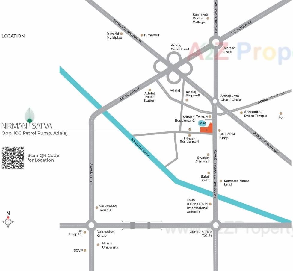  of real estate project Nirman Satva located at Adalaj, Gandhinagar, Gujarat