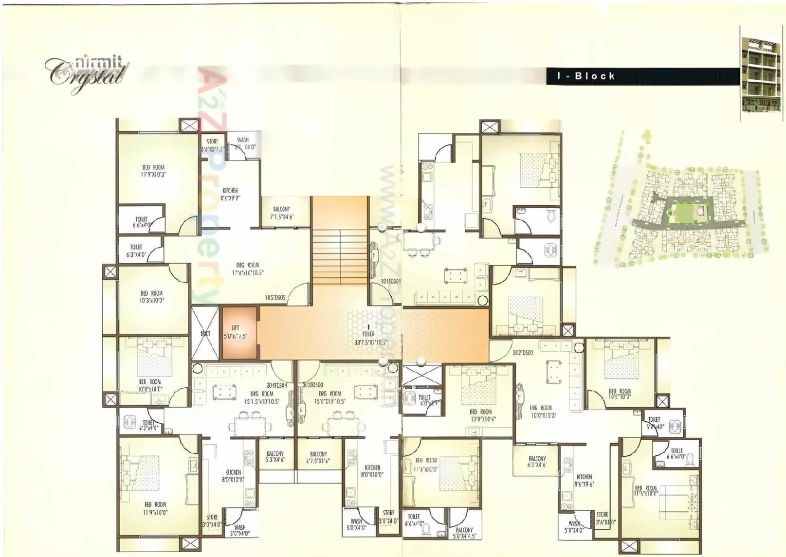 Layout of real estate project Nirmit Crystal located at Kalol, Gandhinagar, Gujarat