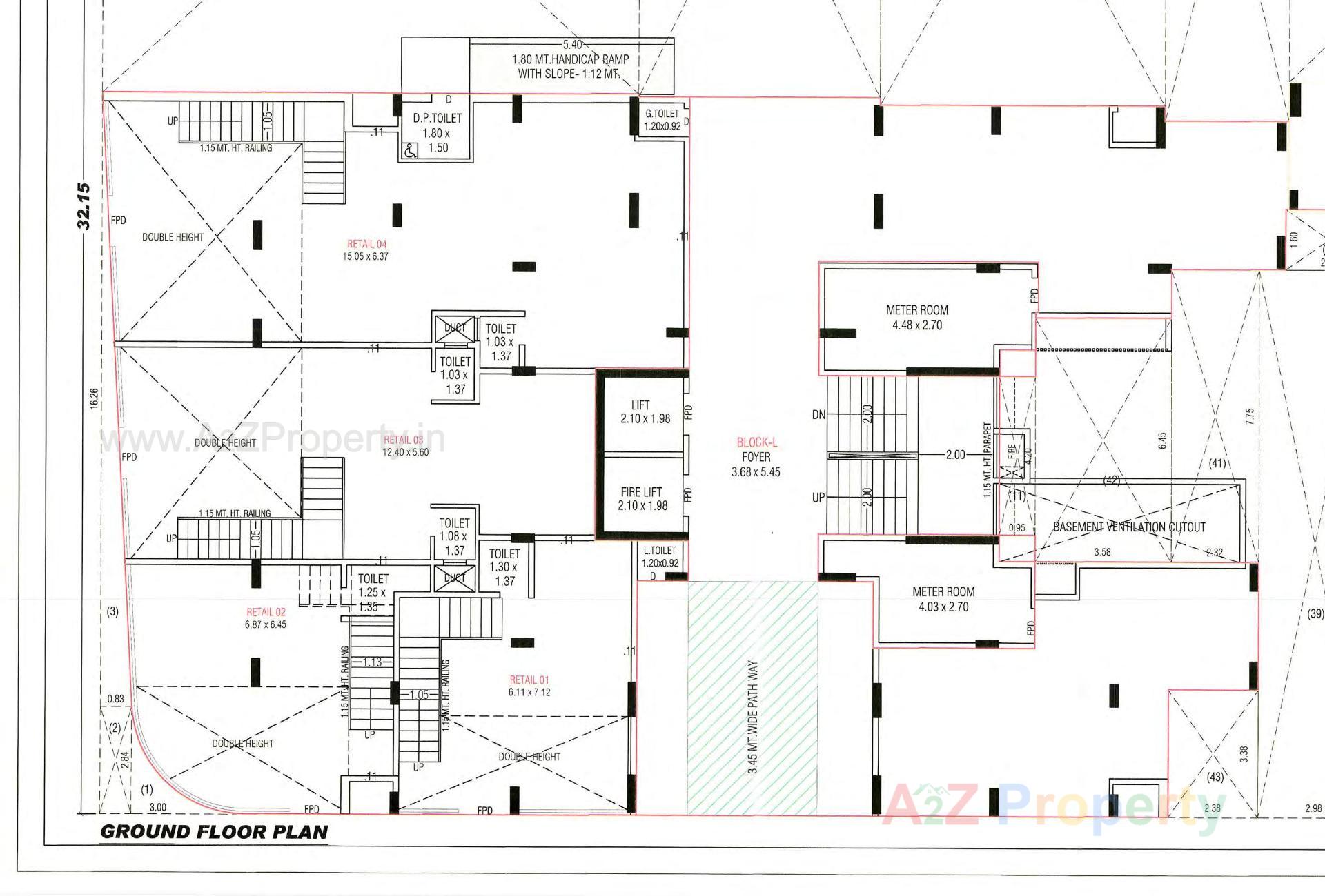 Layout of real estate project North Enclave L Block located at Khoraj, Gandhinagar, Gujarat