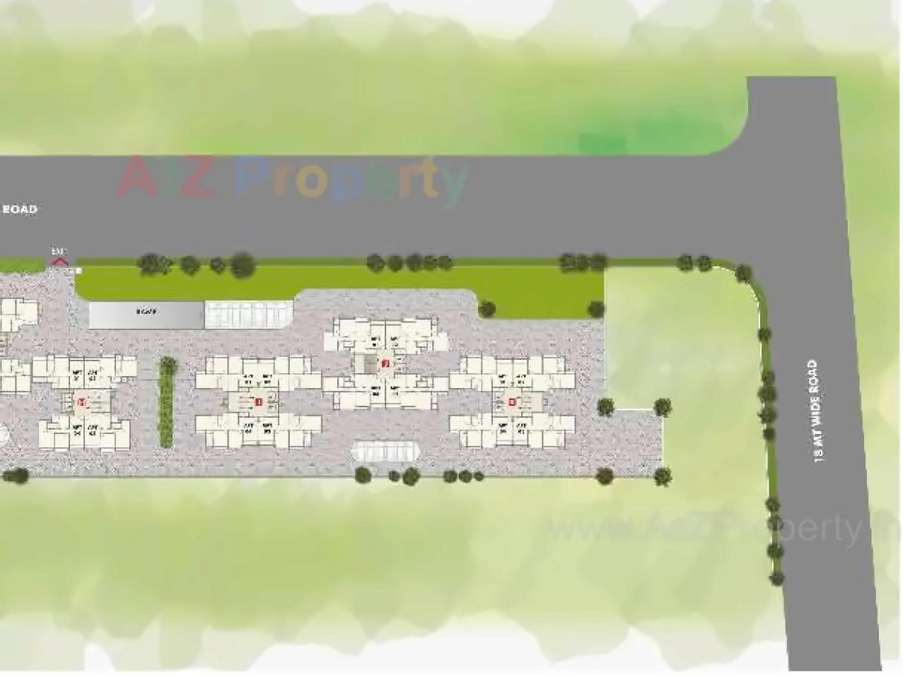 Layout of real estate project North Enclave located at Khoraj, Gandhinagar, Gujarat