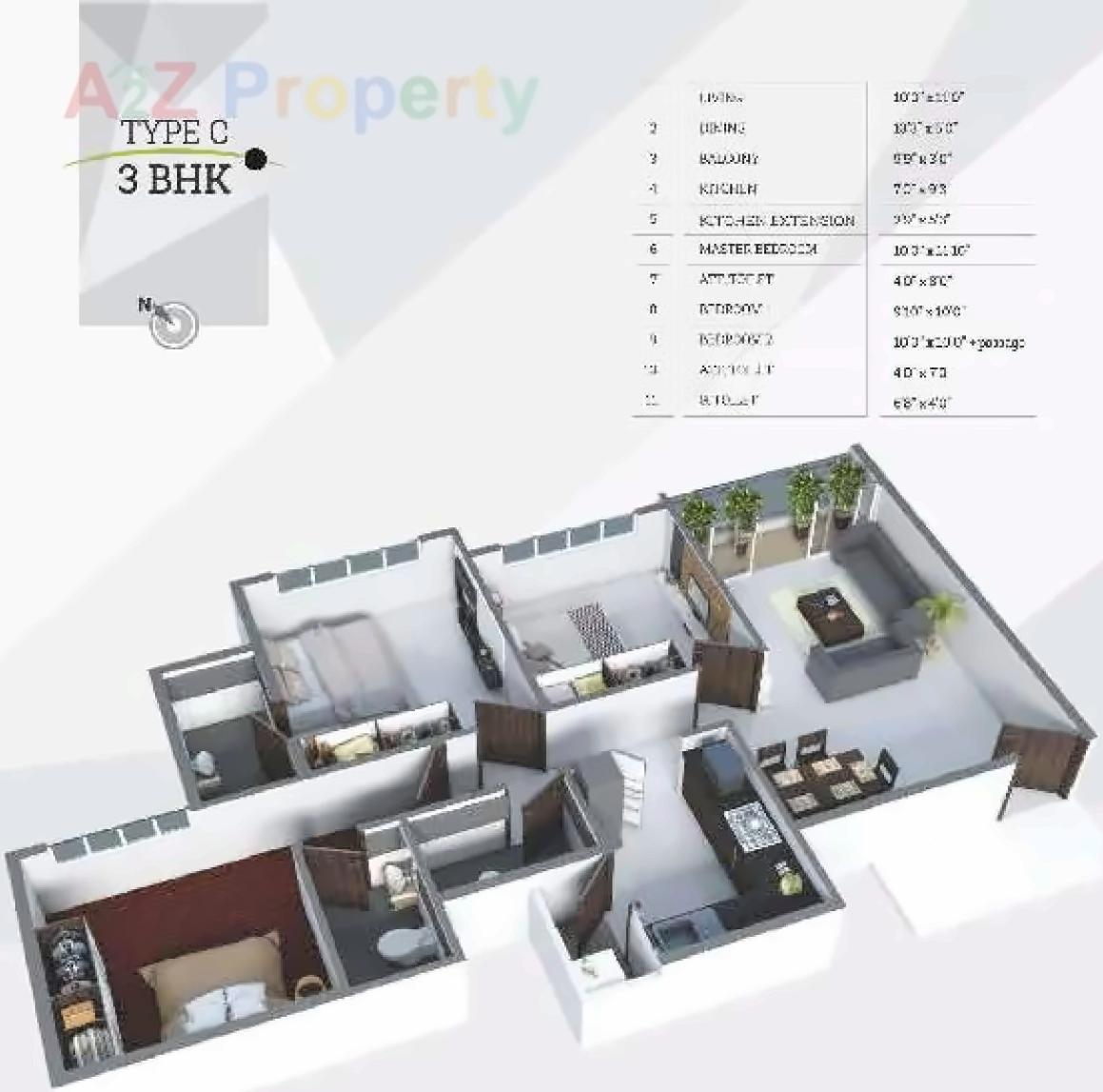Layout of real estate project North Enclave located at Khoraj, Gandhinagar, Gujarat