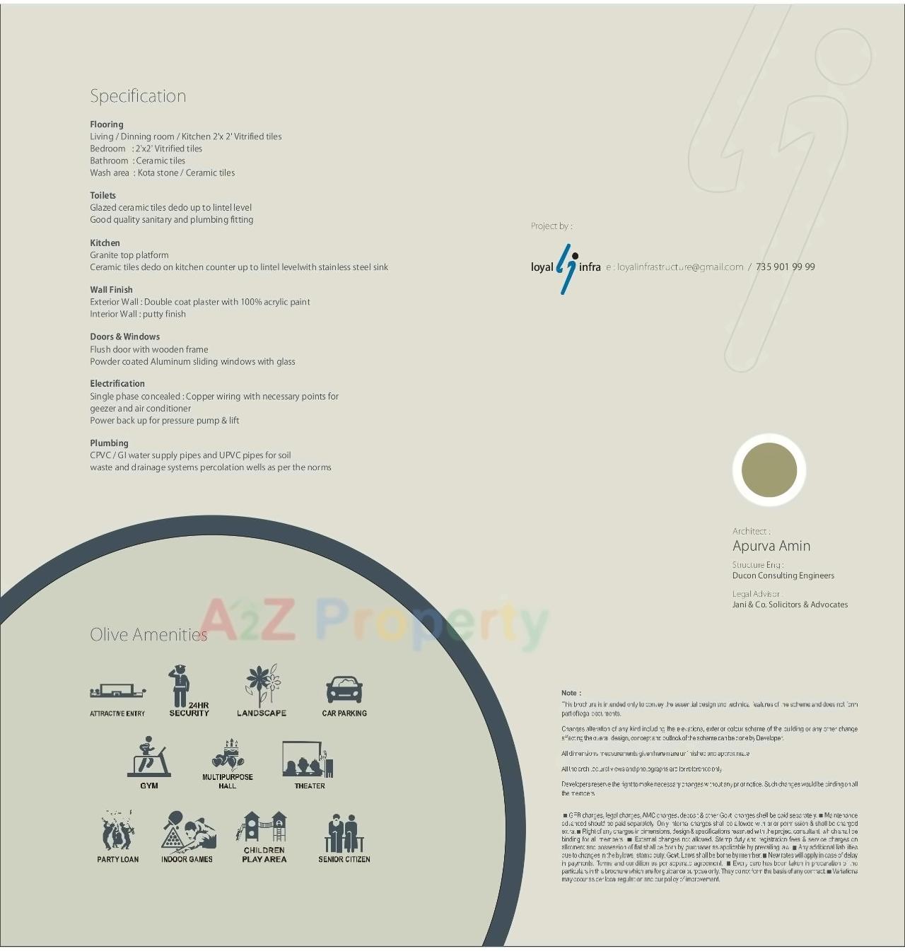  of real estate project Olive Residency located at Zundal, Gandhinagar, Gujarat