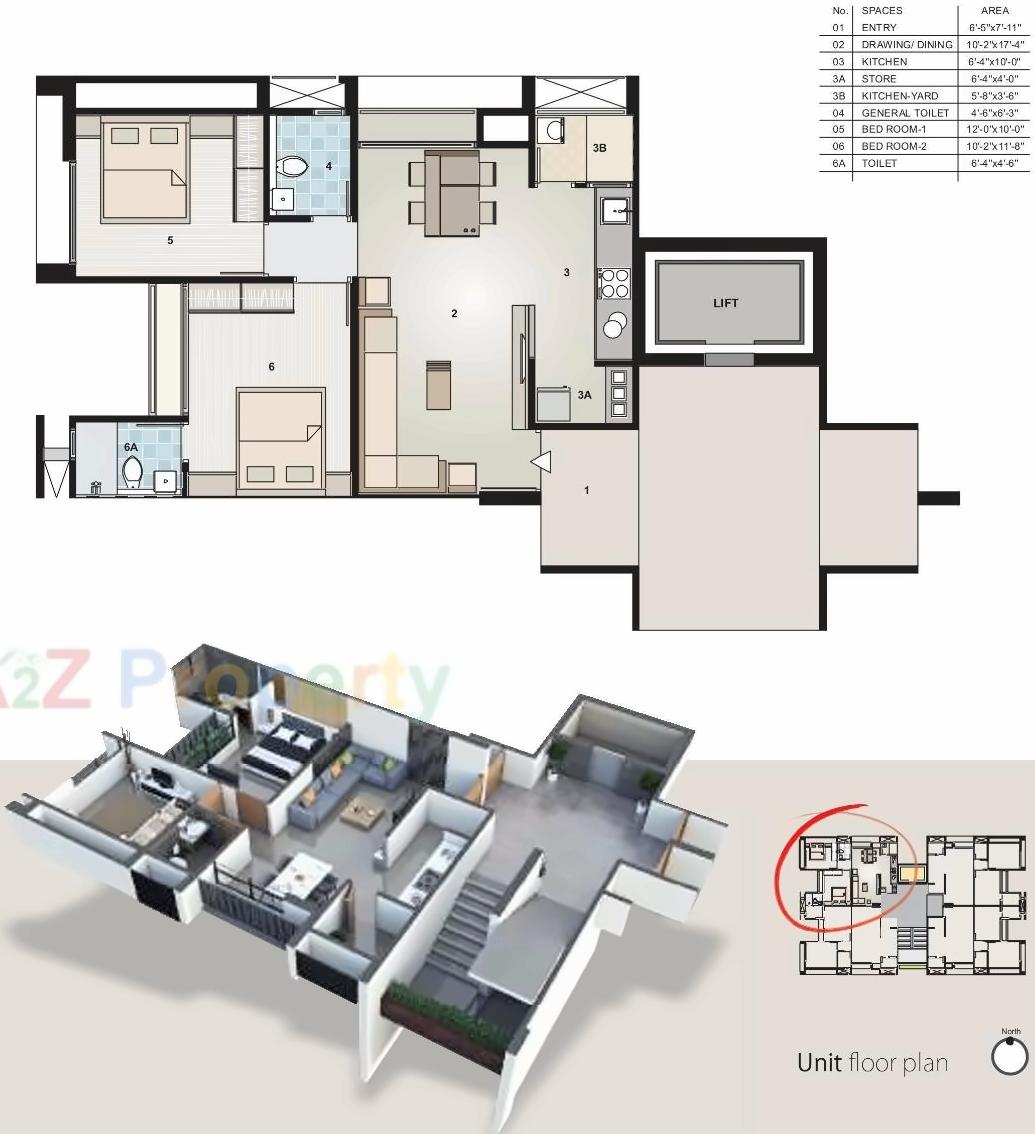 Layout of real estate project Olive Residency located at Zundal, Gandhinagar, Gujarat