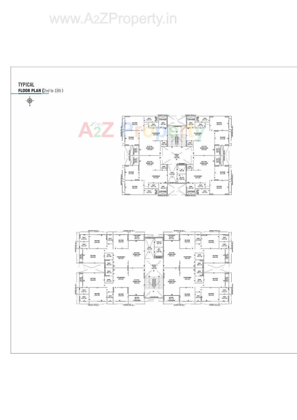 Layout of real estate project Om Elegance located at Pethapur, Gandhinagar, Gujarat