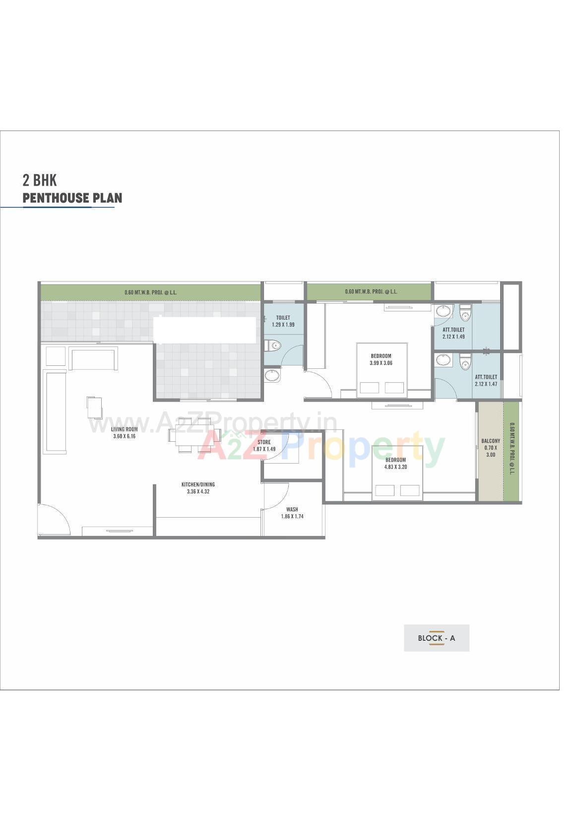 Layout of real estate project Om Elegance located at Pethapur, Gandhinagar, Gujarat
