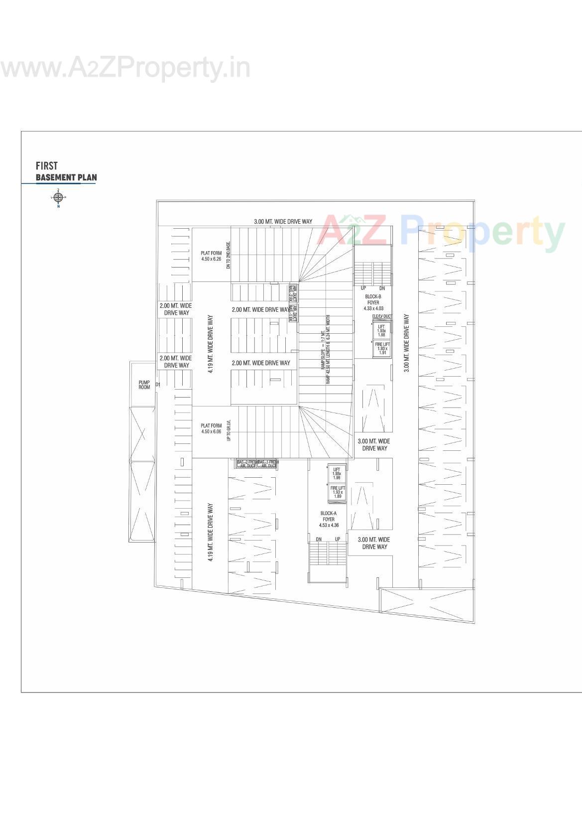 Layout of real estate project Om Elegance located at Pethapur, Gandhinagar, Gujarat