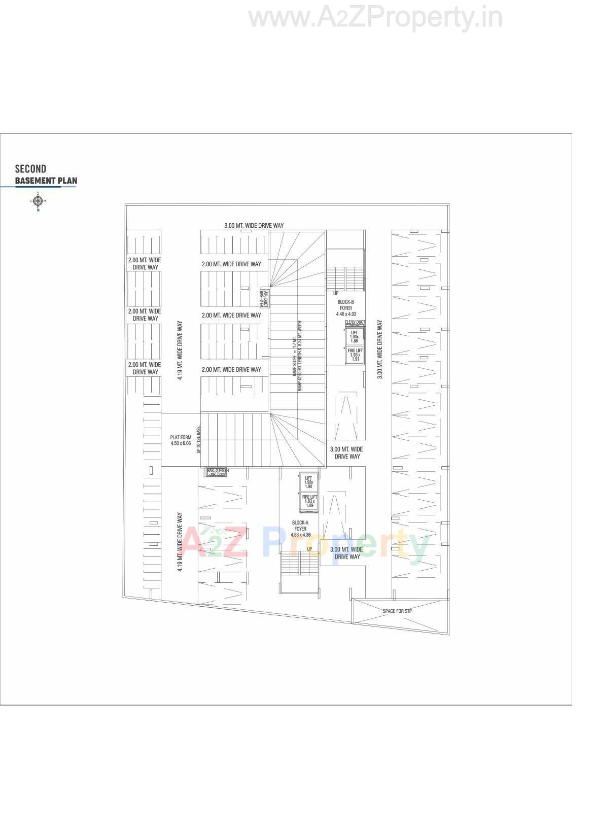 Layout of real estate project Om Elegance located at Pethapur, Gandhinagar, Gujarat