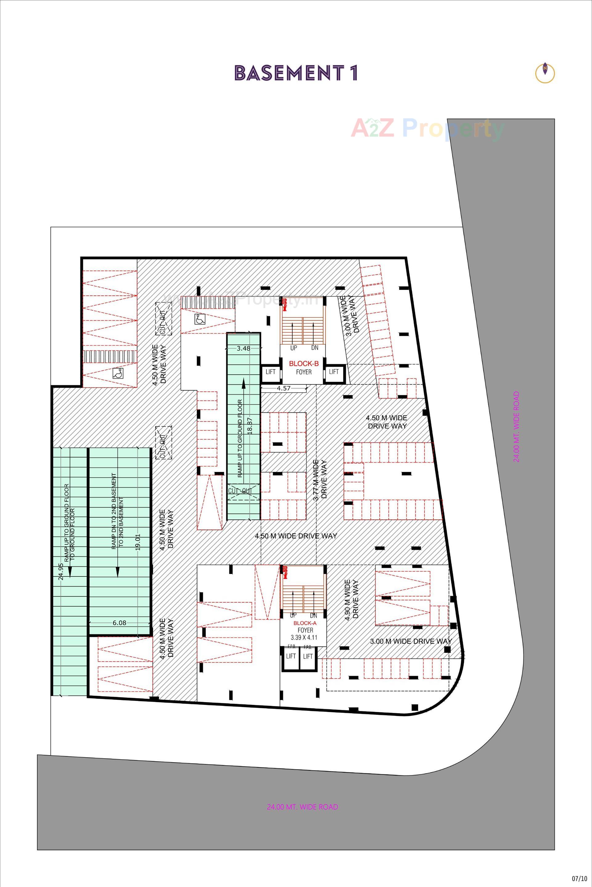 Layout of real estate project Omkar Lifestyle located at Gandhinagar, Gandhinagar, Gujarat