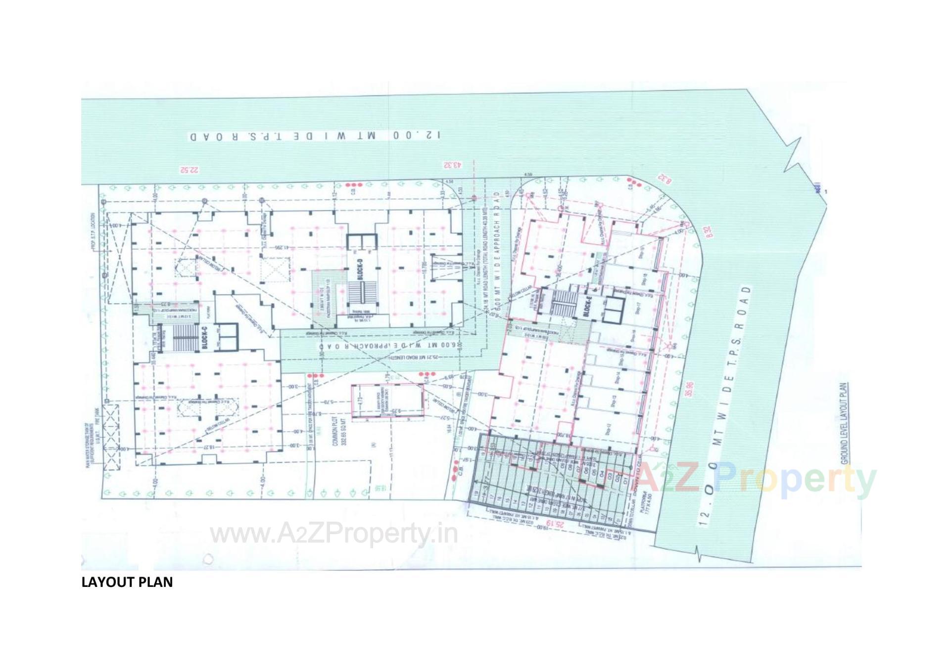 Layout of real estate project Omnium Royal Ll located at Chiloda, Gandhinagar, Gujarat