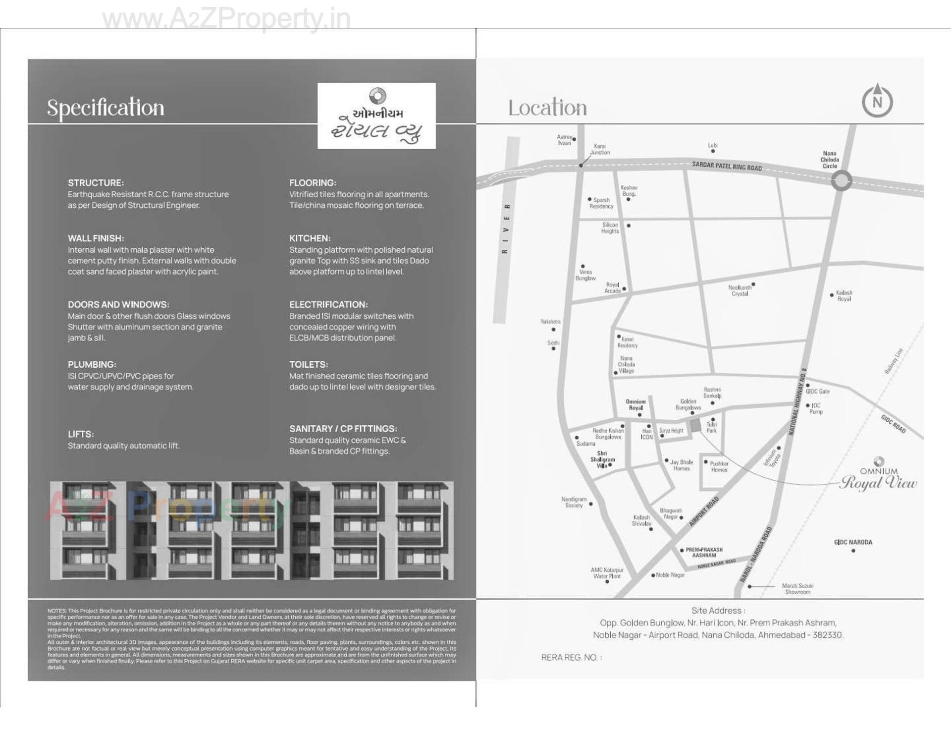  of real estate project Omnium Royal View located at Chiloda, Gandhinagar, Gujarat