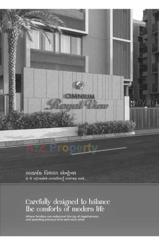 Elevation of real estate project Omnium Royal View located at Chiloda, Gandhinagar, Gujarat