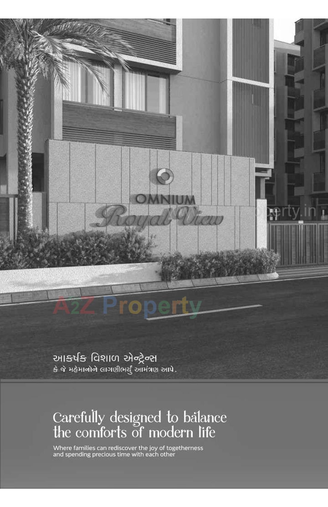 3D Elevation of real estate project Omnium Royal View located at Chiloda, Gandhinagar, Gujarat
