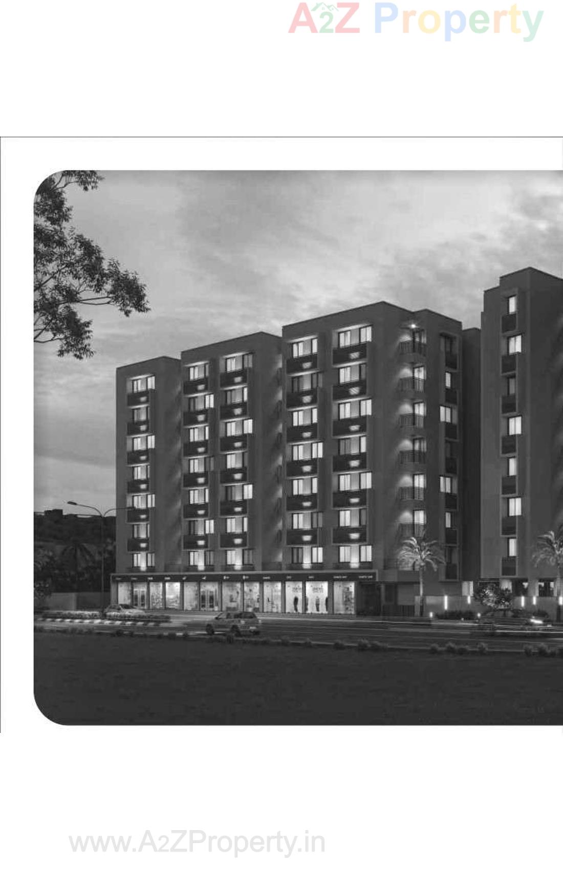 3D Elevation of real estate project Omnium Royal View located at Chiloda, Gandhinagar, Gujarat