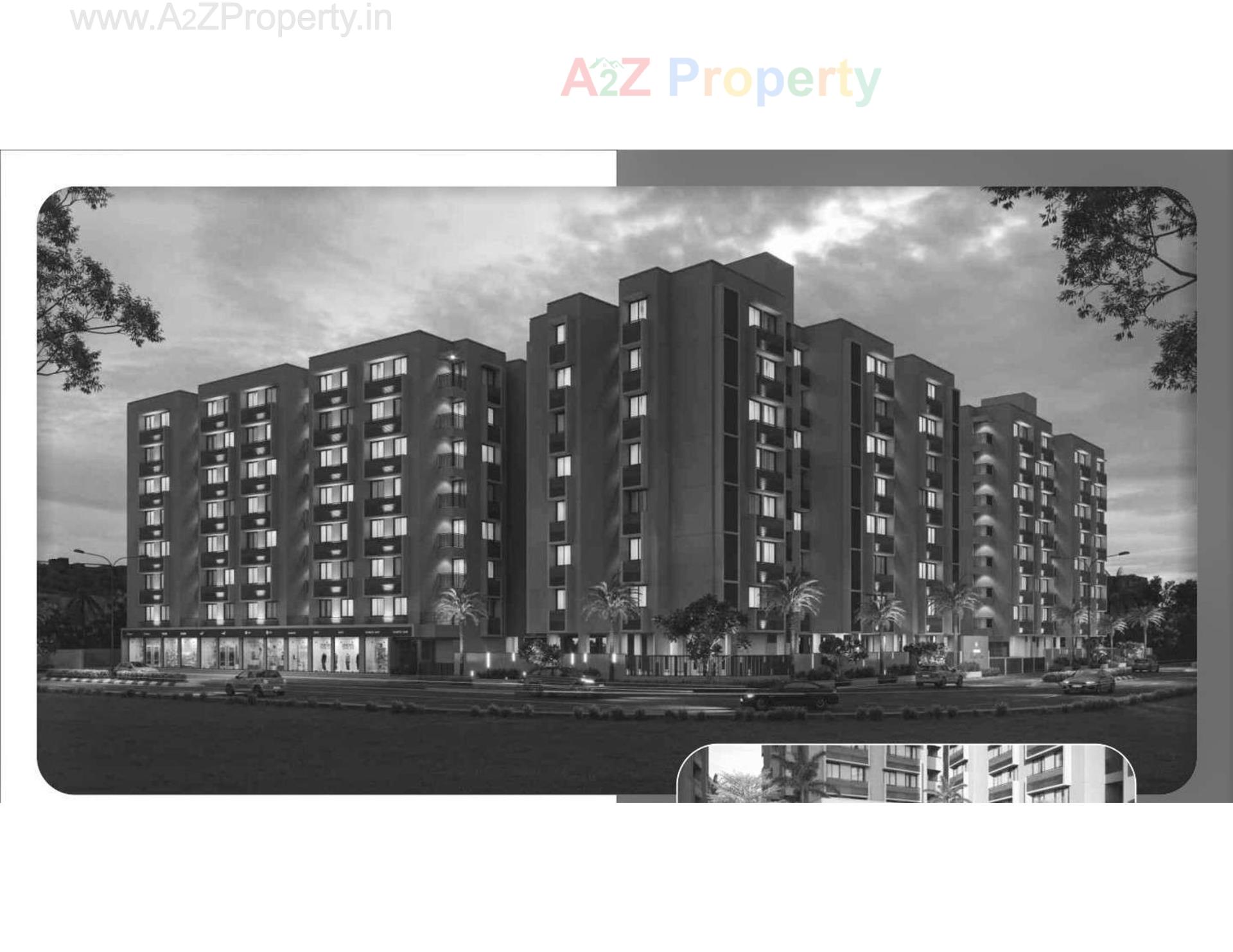 3D Elevation of real estate project Omnium Royal View located at Chiloda, Gandhinagar, Gujarat