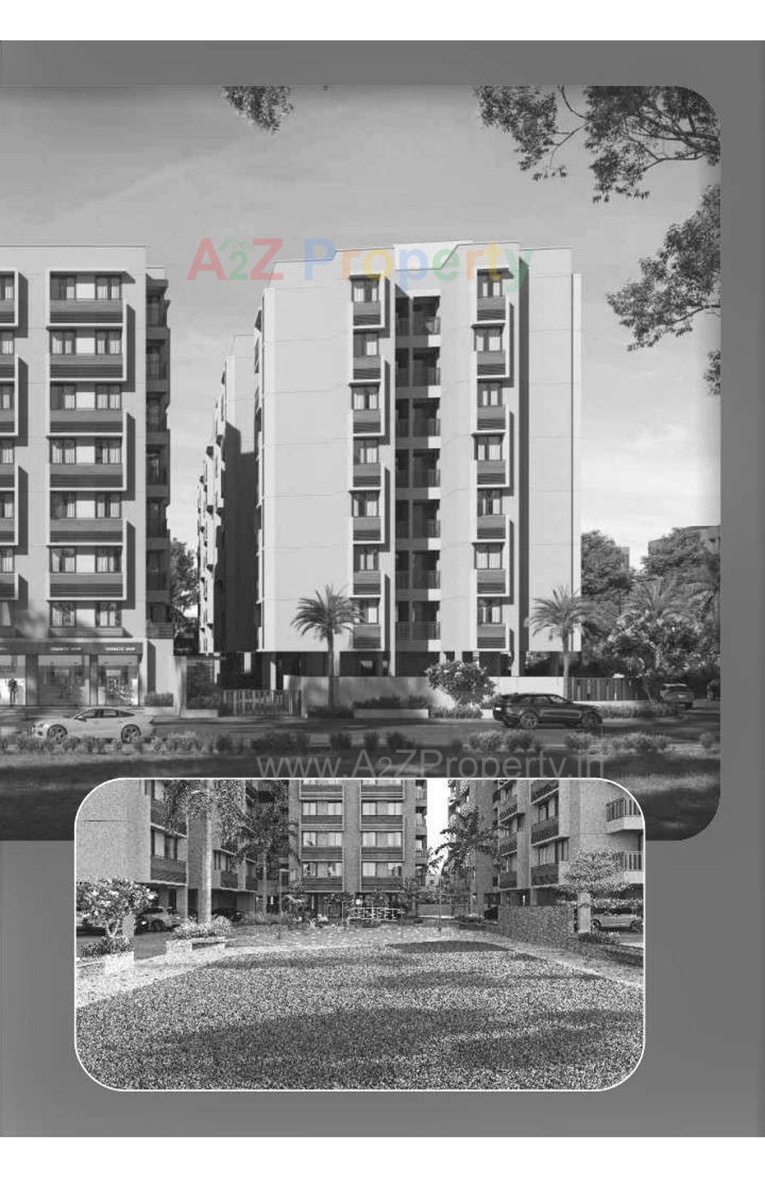 3D Elevation of real estate project Omnium Royal View located at Chiloda, Gandhinagar, Gujarat