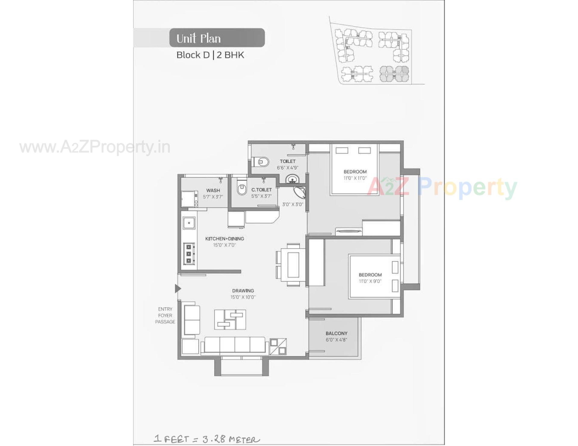 Layout of real estate project Omnium Royal View located at Chiloda, Gandhinagar, Gujarat