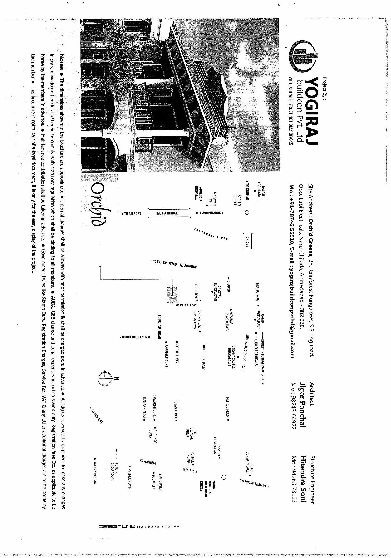  of real estate project Orchid Greens located at Nana-chiloda, Gandhinagar, Gujarat