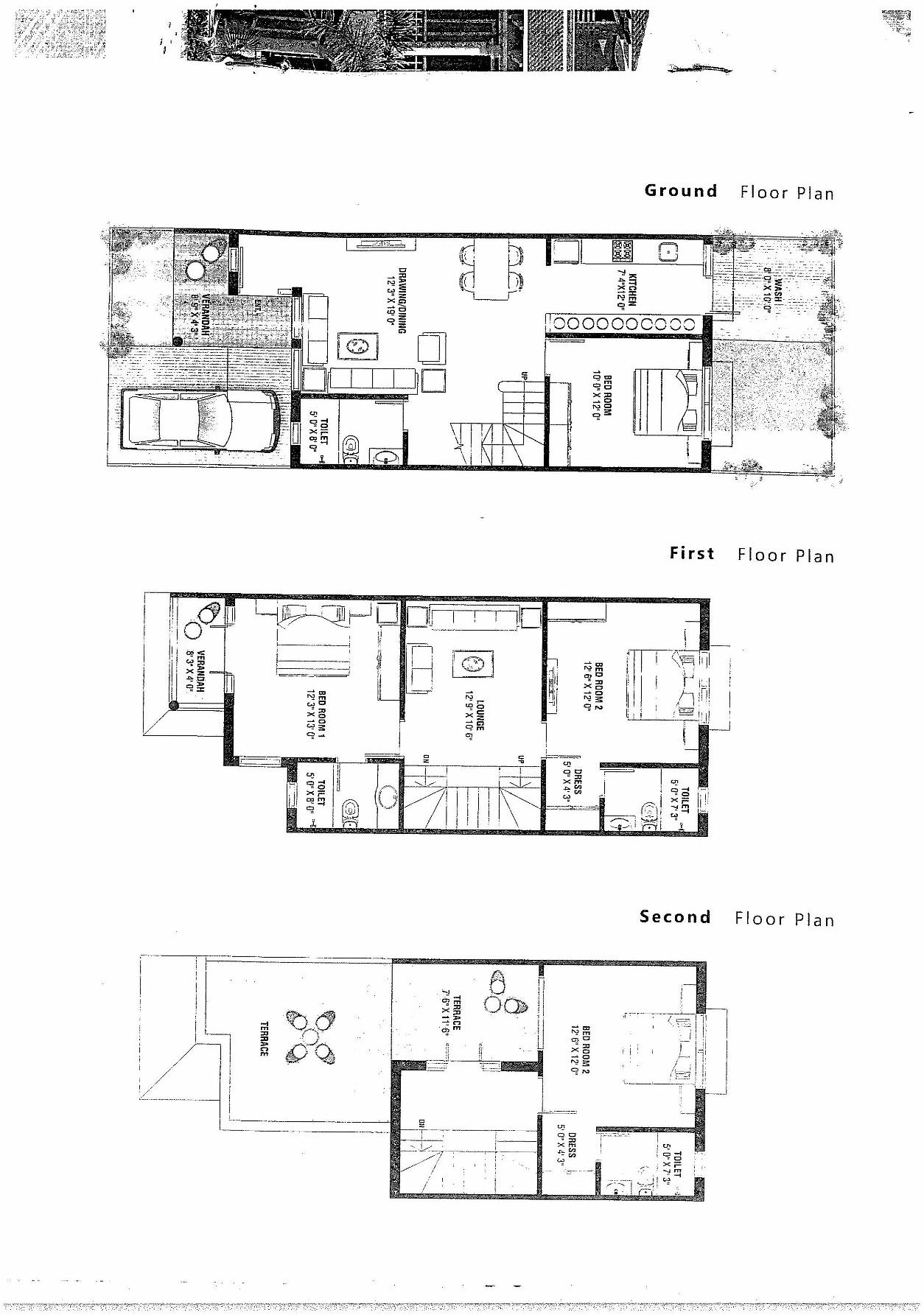 Layout of real estate project Orchid Greens located at Nana-chiloda, Gandhinagar, Gujarat