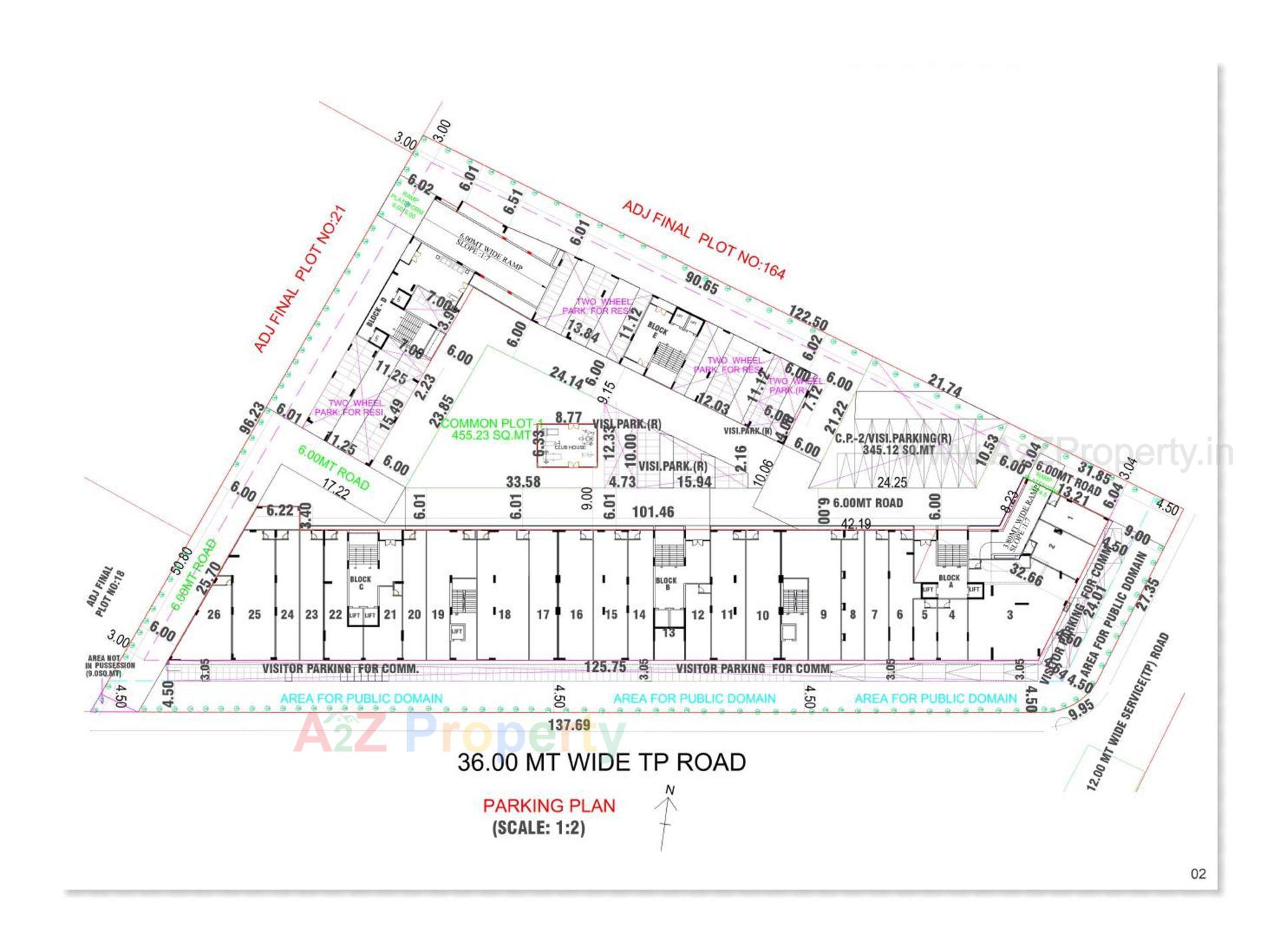 Layout of real estate project Origin Park located at Vasna-hadmatiya, Gandhinagar, Gujarat