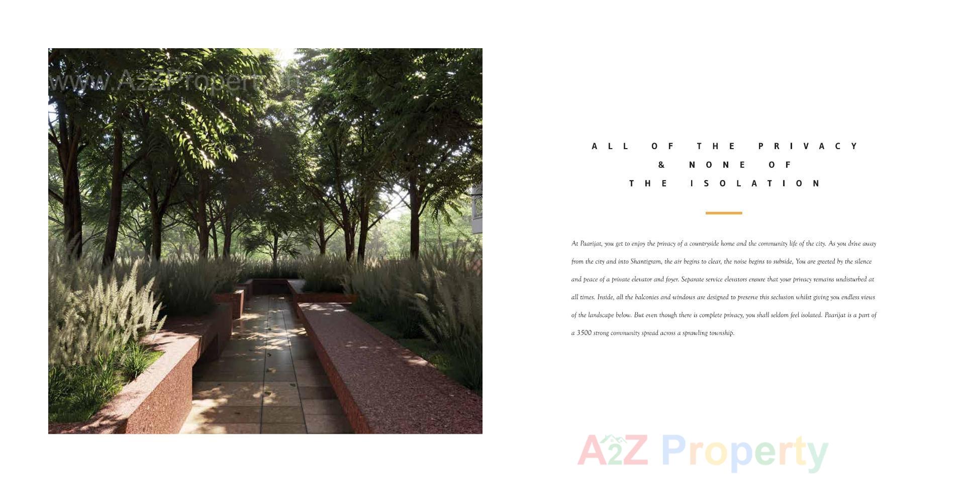  of real estate project Paarijat @ Shantigram located at Dantali, Gandhinagar, Gujarat