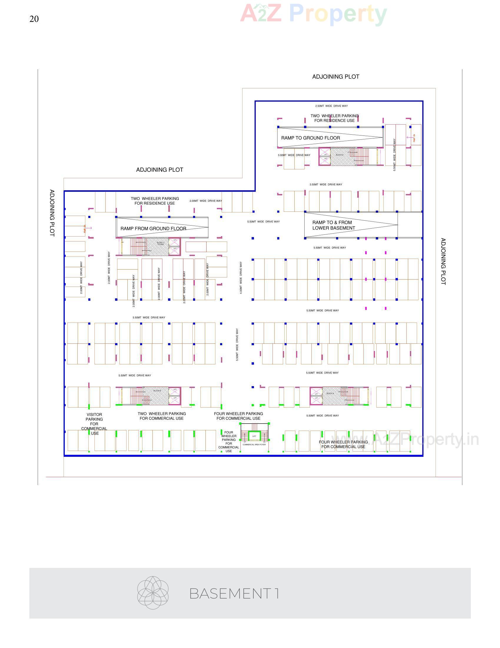 Layout of real estate project Palasa located at Sargasan, Gandhinagar, Gujarat