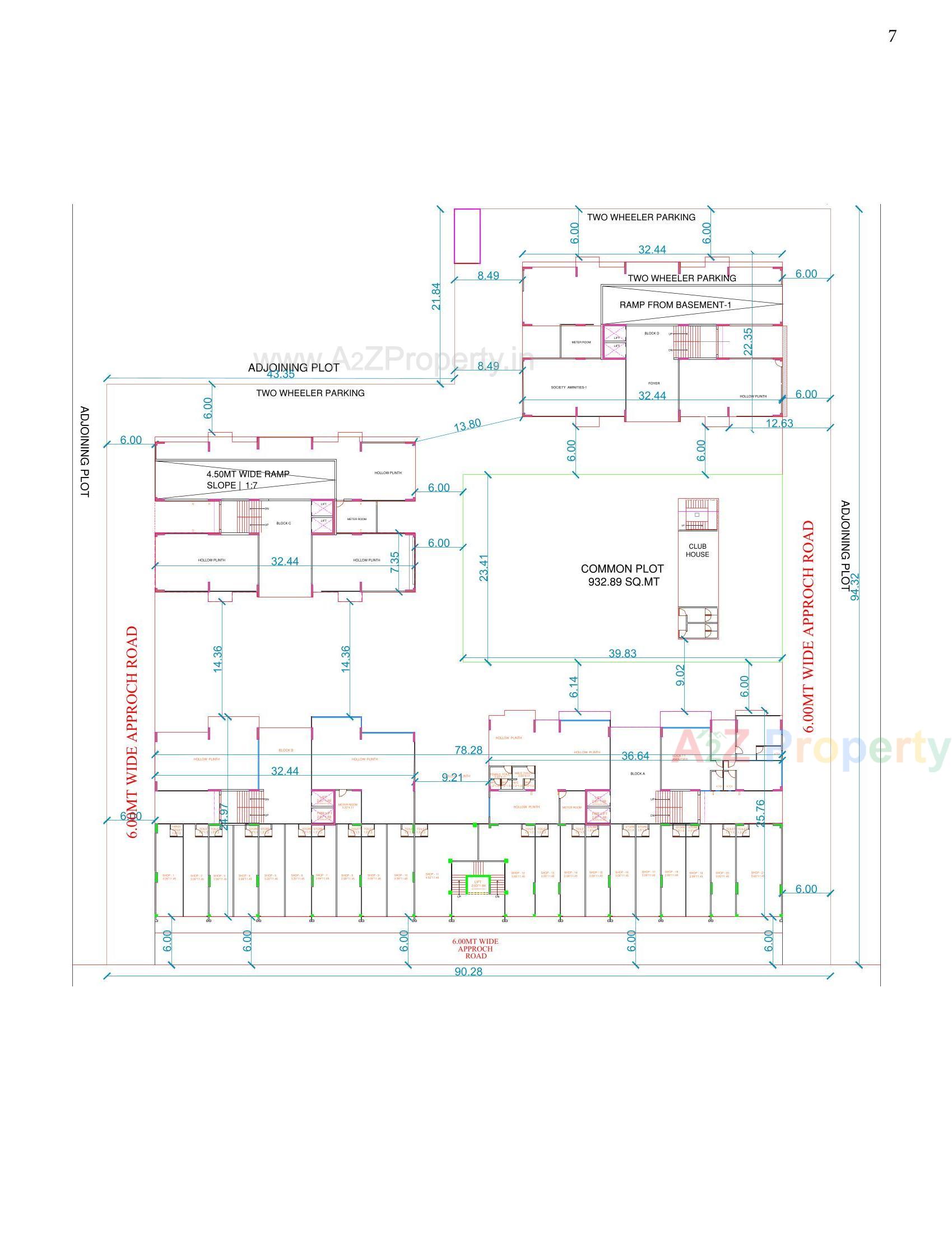 Layout of real estate project Palasa located at Sargasan, Gandhinagar, Gujarat