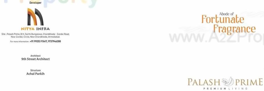  of real estate project Palash Prime located at Zundal, Gandhinagar, Gujarat