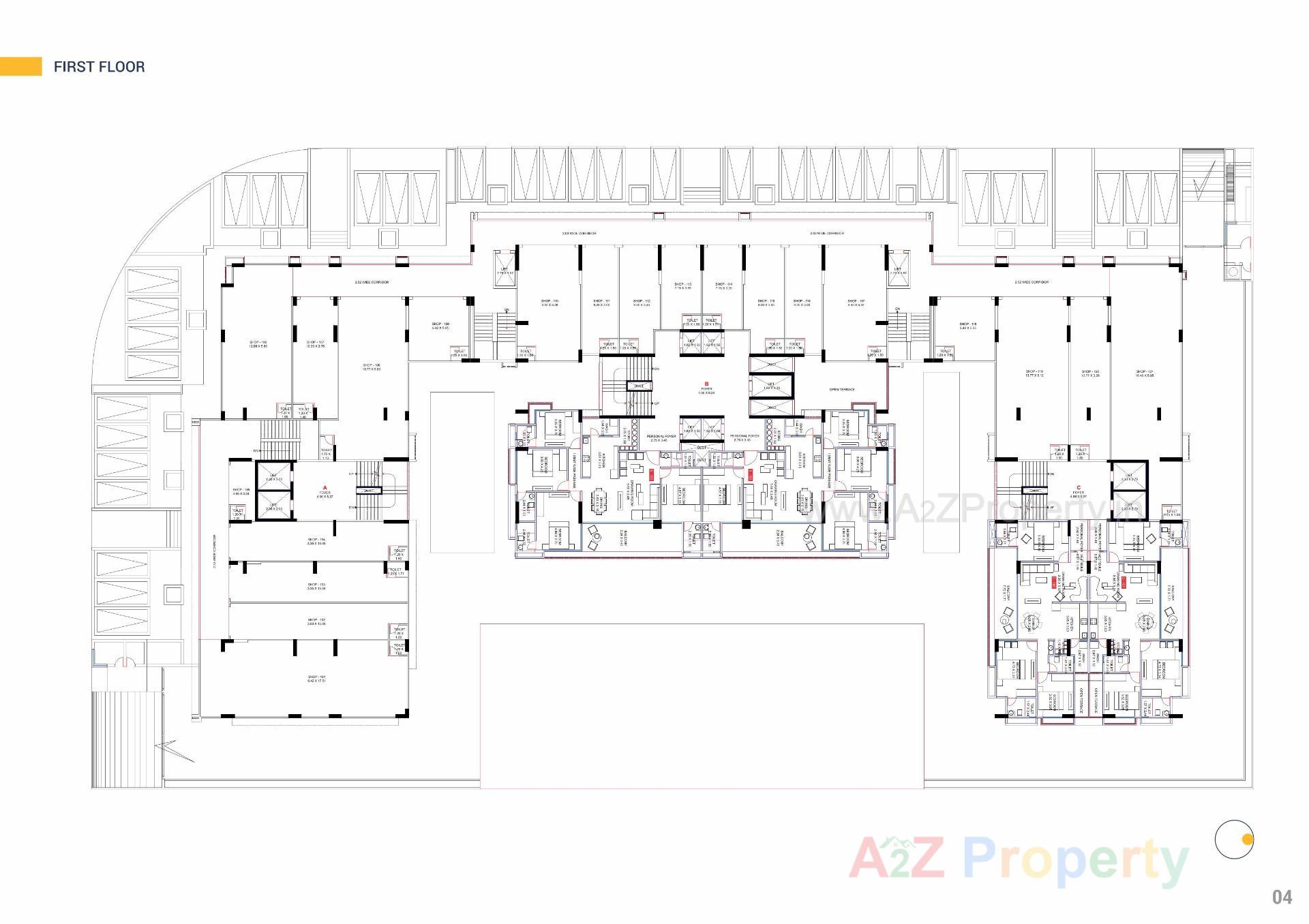 Layout of real estate project Panache located at Khoraj, Gandhinagar, Gujarat