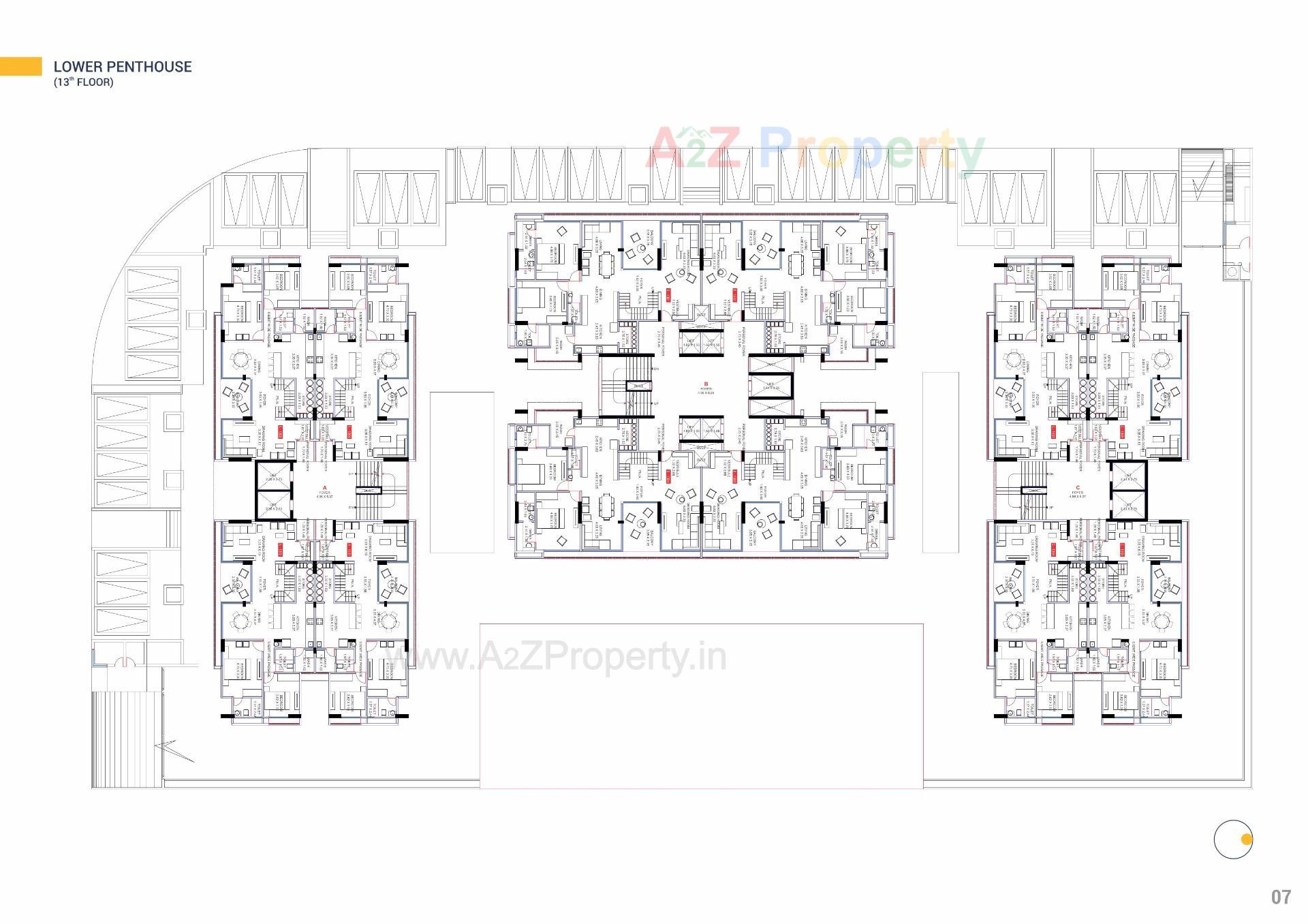 Layout of real estate project Panache located at Khoraj, Gandhinagar, Gujarat