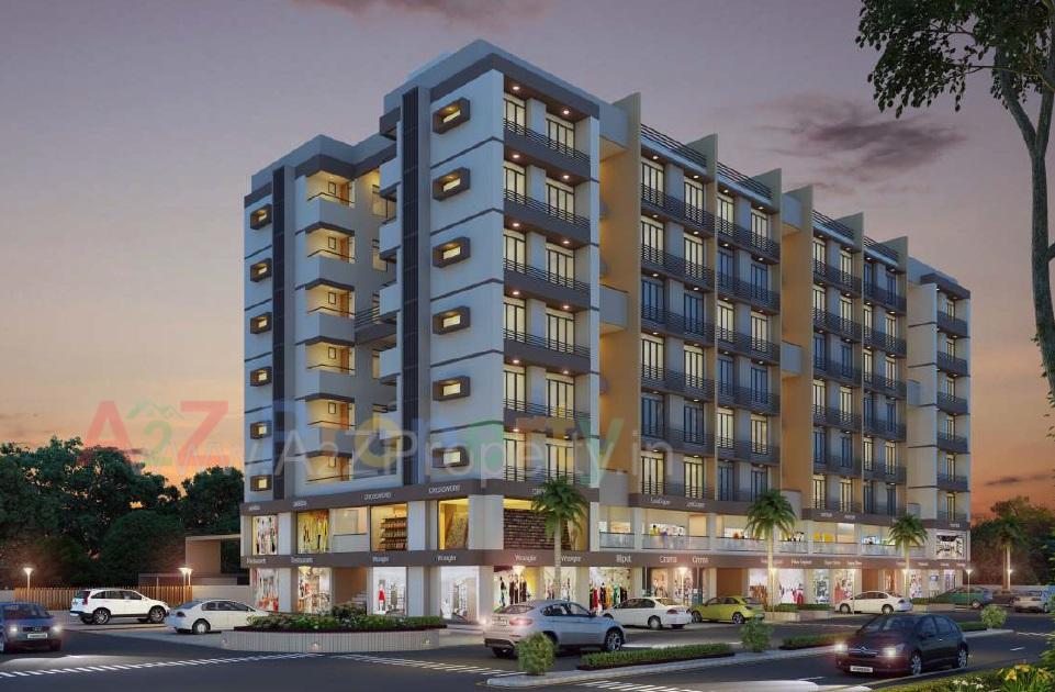 3D Elevation of real estate project Panchamrut located at Saij, Gandhinagar, Gujarat