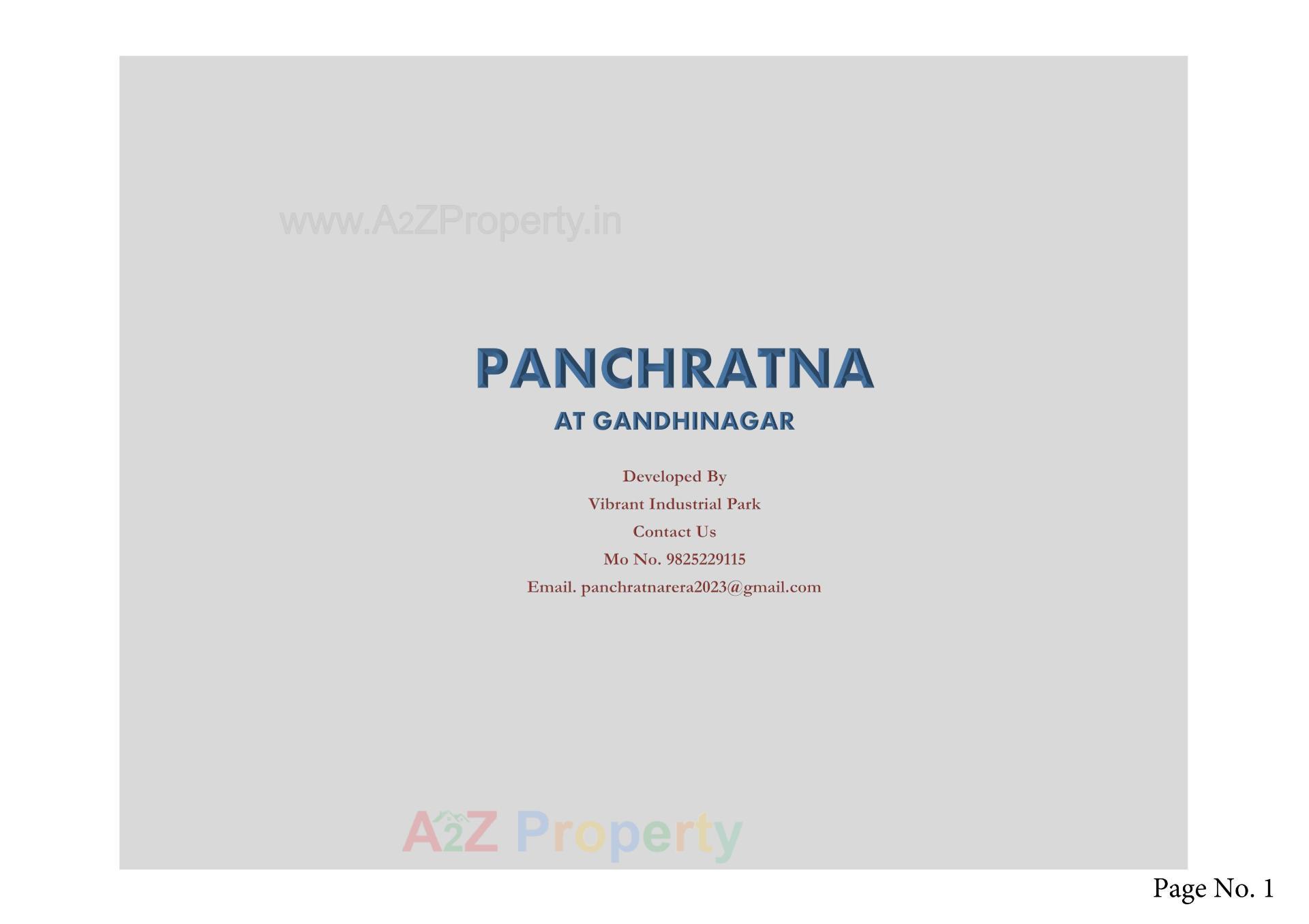  of real estate project Panchratna located at Zundal, Gandhinagar, Gujarat