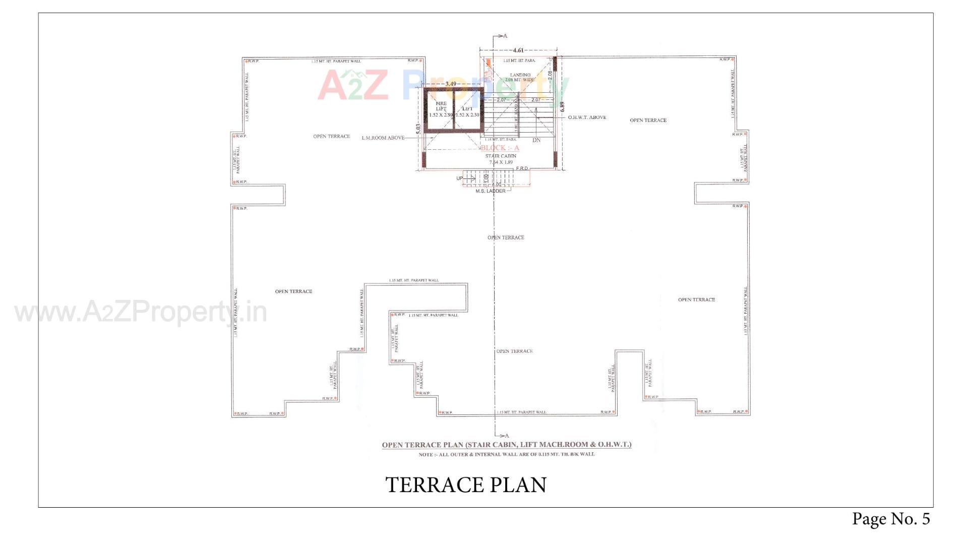 Layout of real estate project Panchratna located at Zundal, Gandhinagar, Gujarat