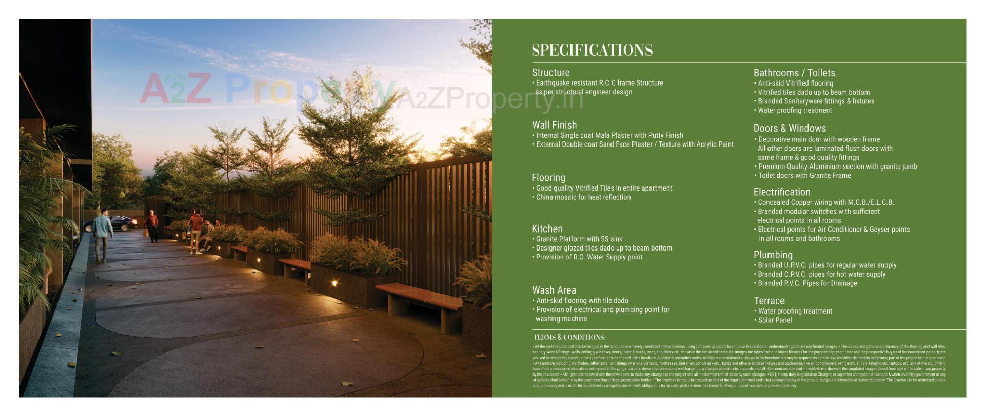 3D Elevation of real estate project Parishram Florenza located at Khoraj, Gandhinagar, Gujarat