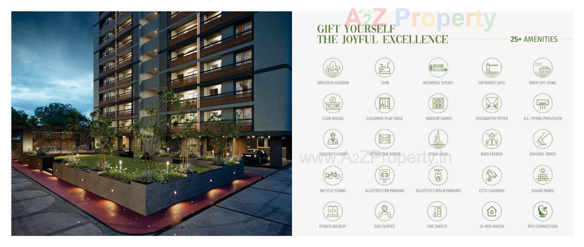 3D Elevation of real estate project Parishram Florenza located at Khoraj, Gandhinagar, Gujarat