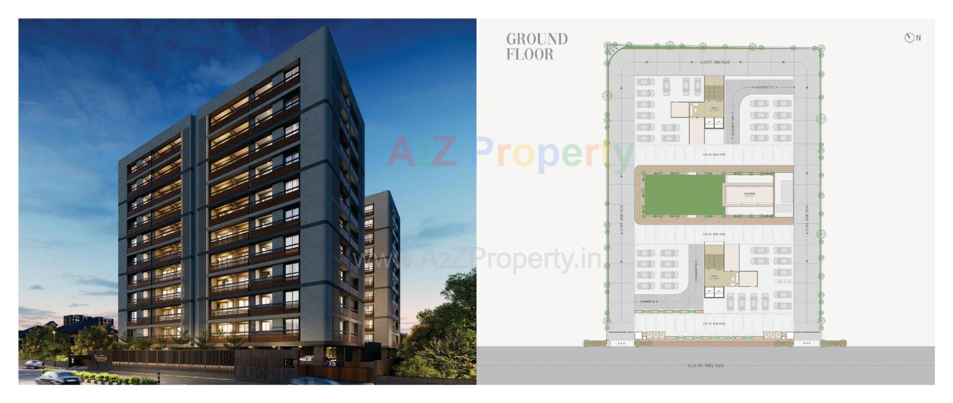 Layout of real estate project Parishram Florenza located at Khoraj, Gandhinagar, Gujarat