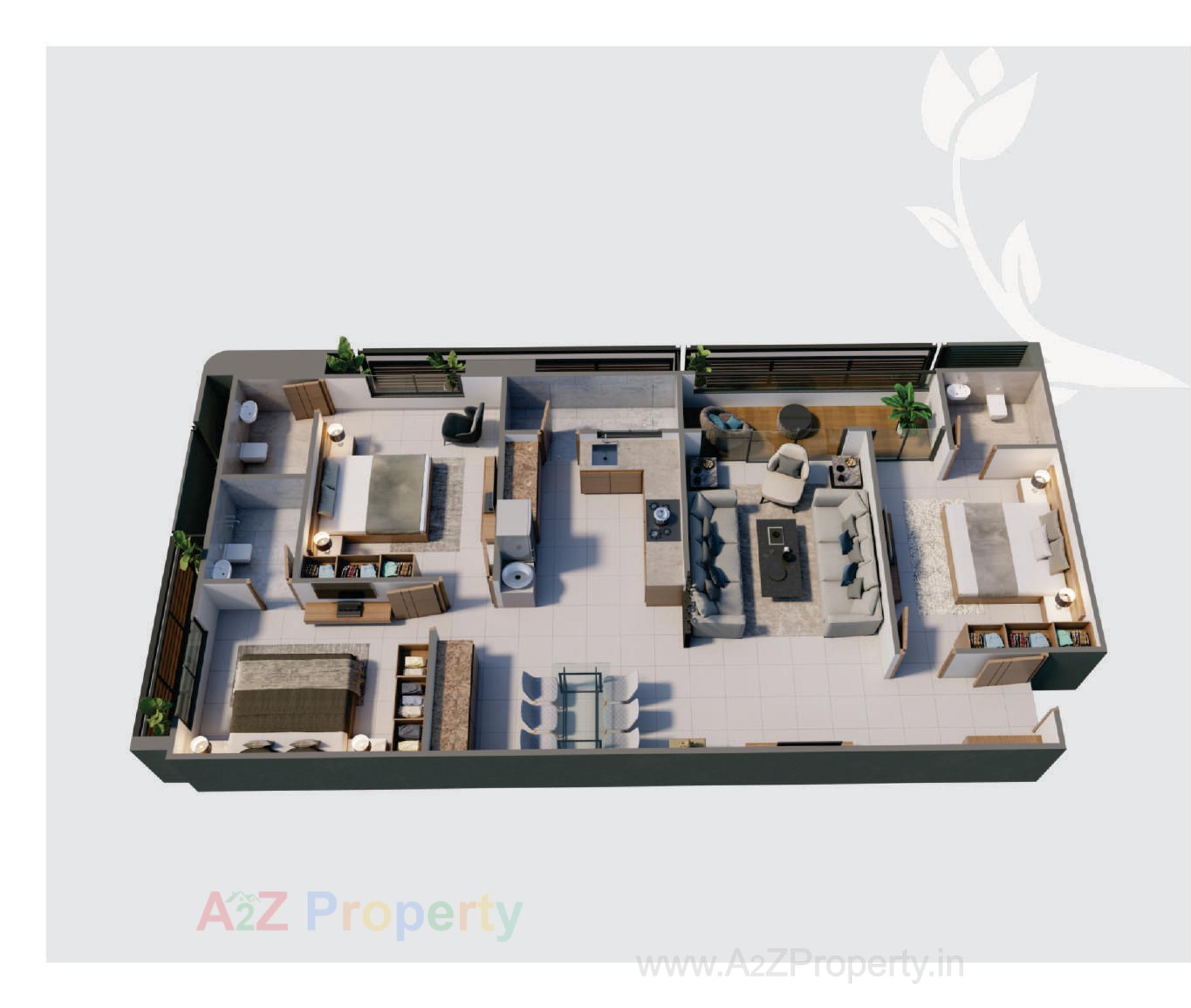 Layout of real estate project Parishram Florenza located at Khoraj, Gandhinagar, Gujarat